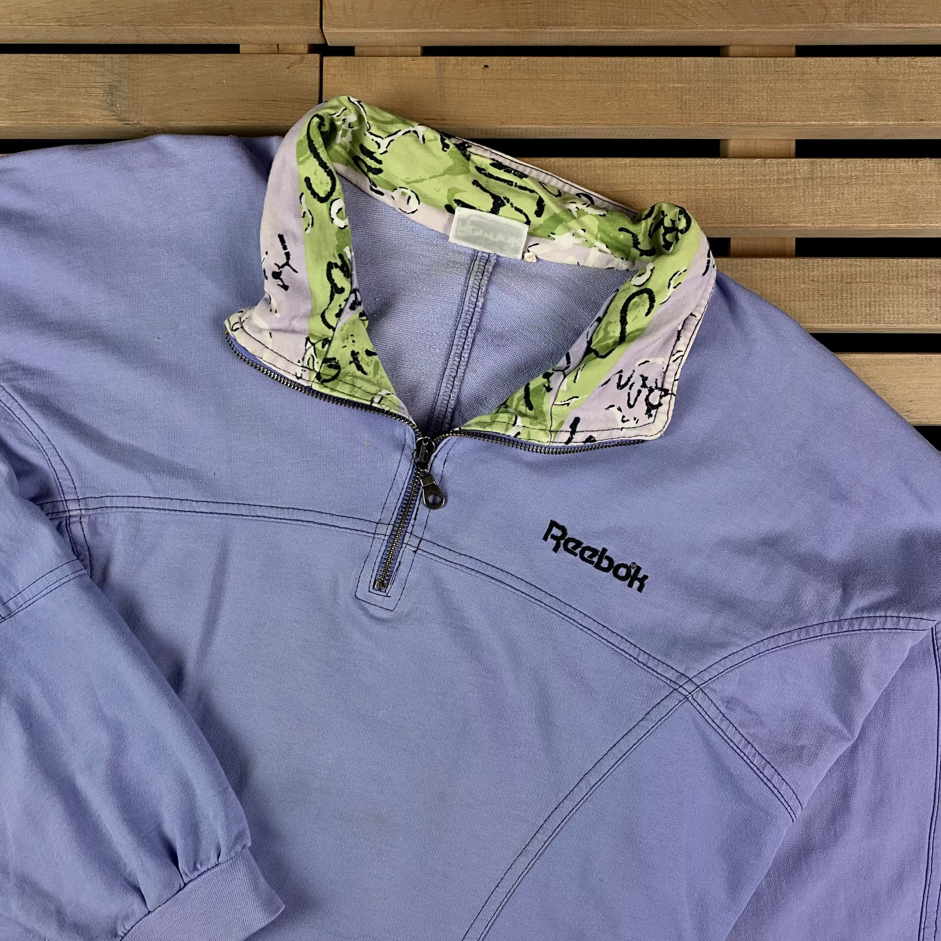Reebok × Vintage Men’s Sweatshirt 1/3 Zip Reebok Vintage Size L Size US L / EU 52-54 / 3 - 2 Thumbnail