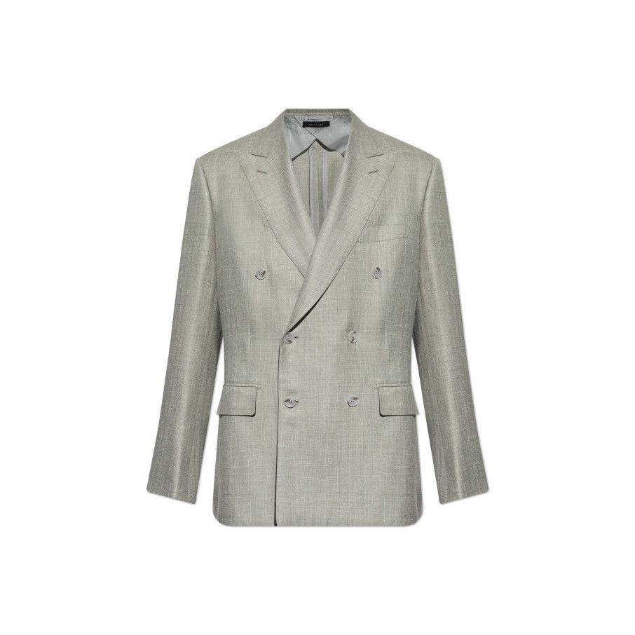 Brioni BRIONI Green Double-Breasted Blazer New & Authentic (Men's s Size US L / EU 52-54 / 3 - 1 Preview
