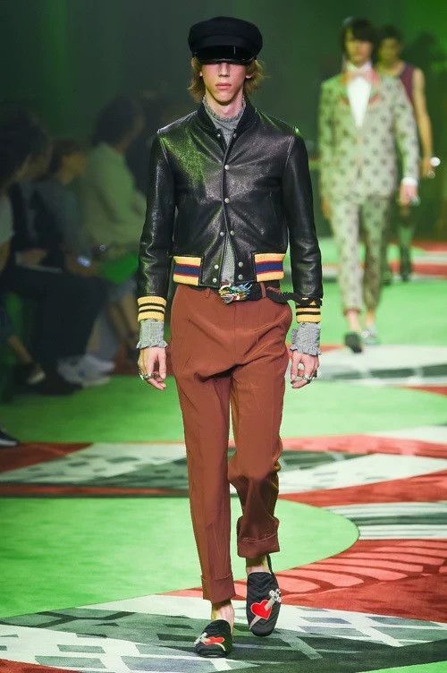 Gucci Gucci Men's Tiger Head Leather Jacket-2506 Size US S / EU 44-46 / 1 - 2 Thumbnail
