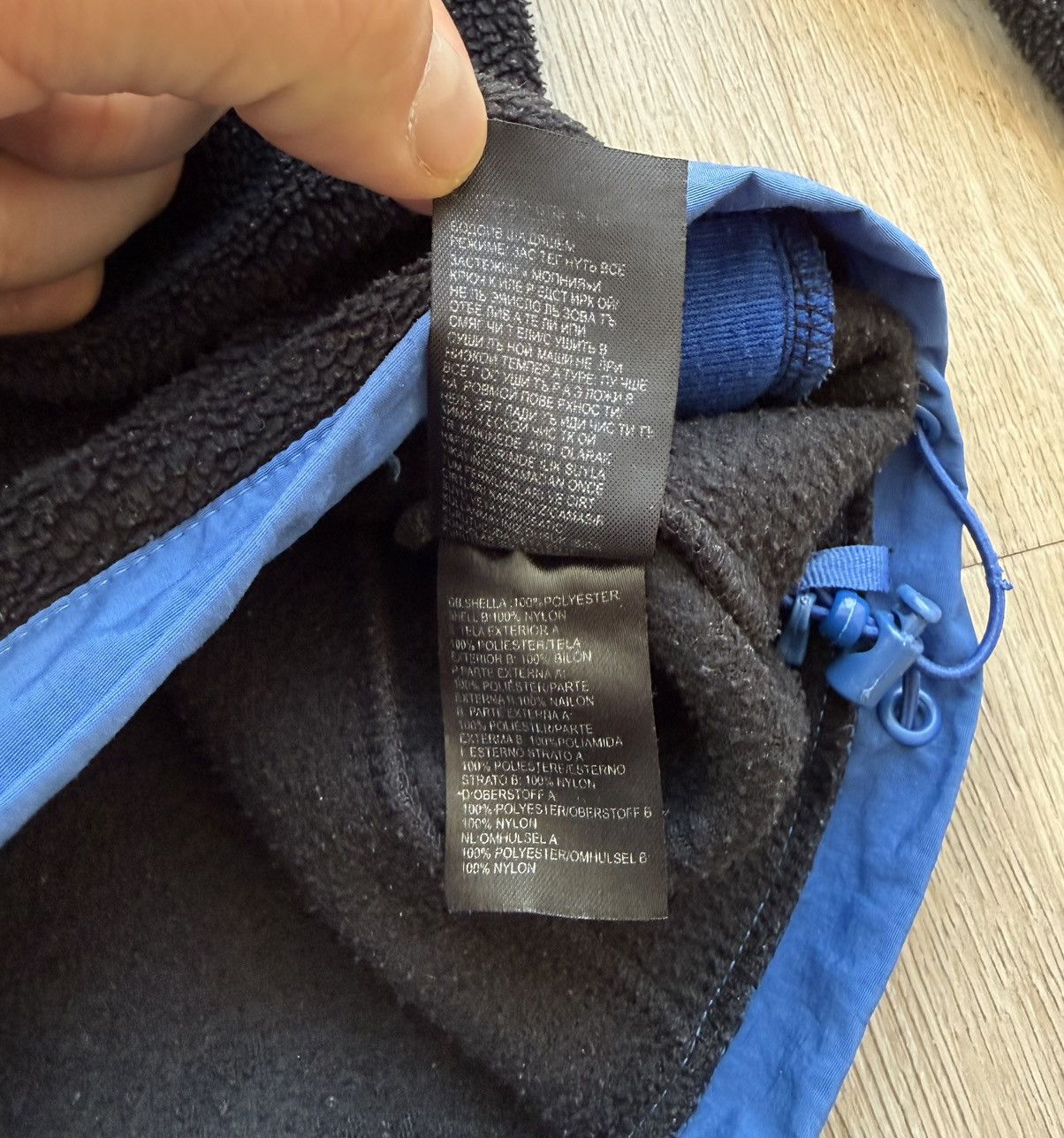 The North Face Vintage The North Face TNF Black/Blue Fleece Jacket Size XL / US 12-14 / IT 48-50 - 7 Thumbnail