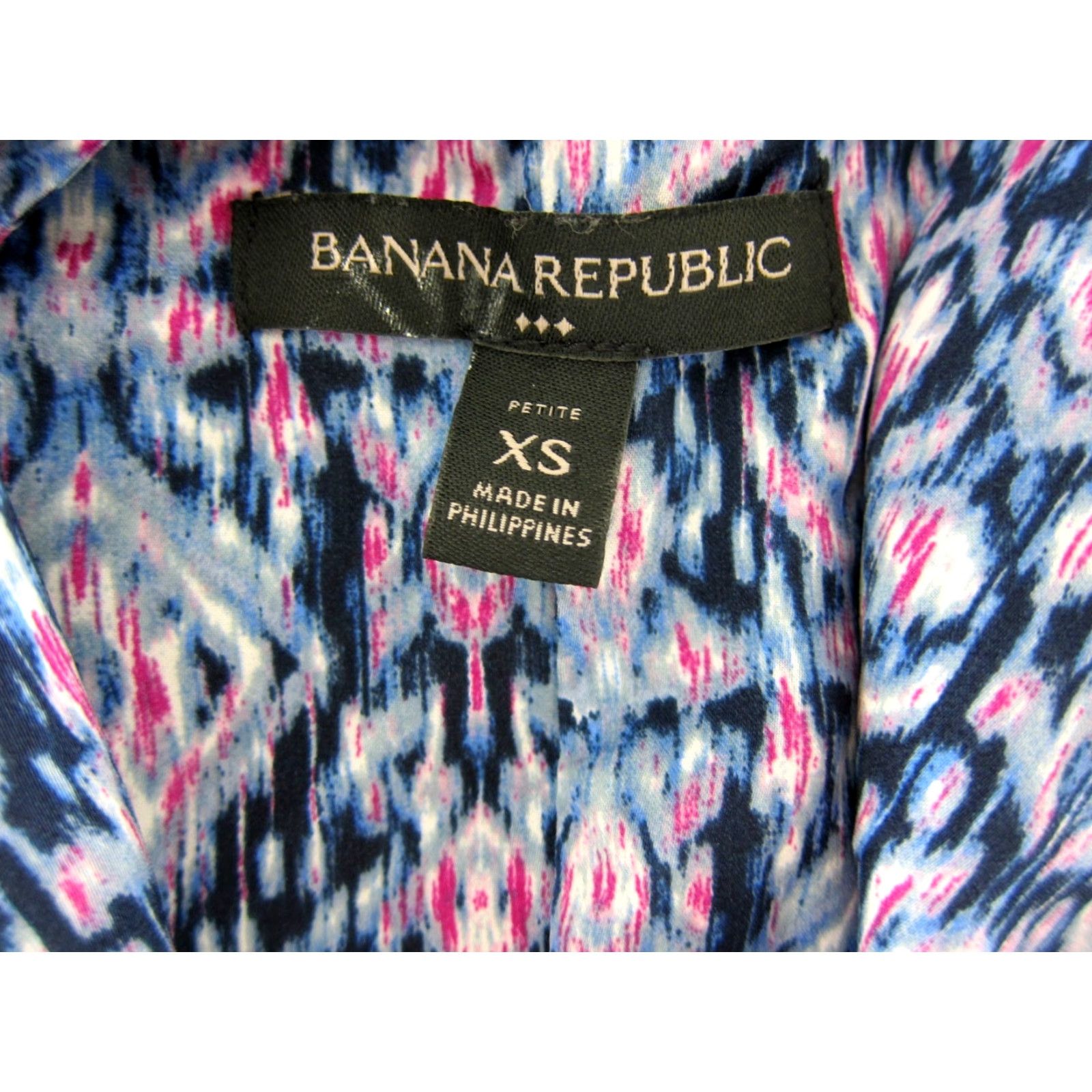 Banana Republic Banana Republic Batik Blue Pink White Tank Dress XS Shirt? Size XS / US 0-2 / IT 36-38 - 3 Thumbnail