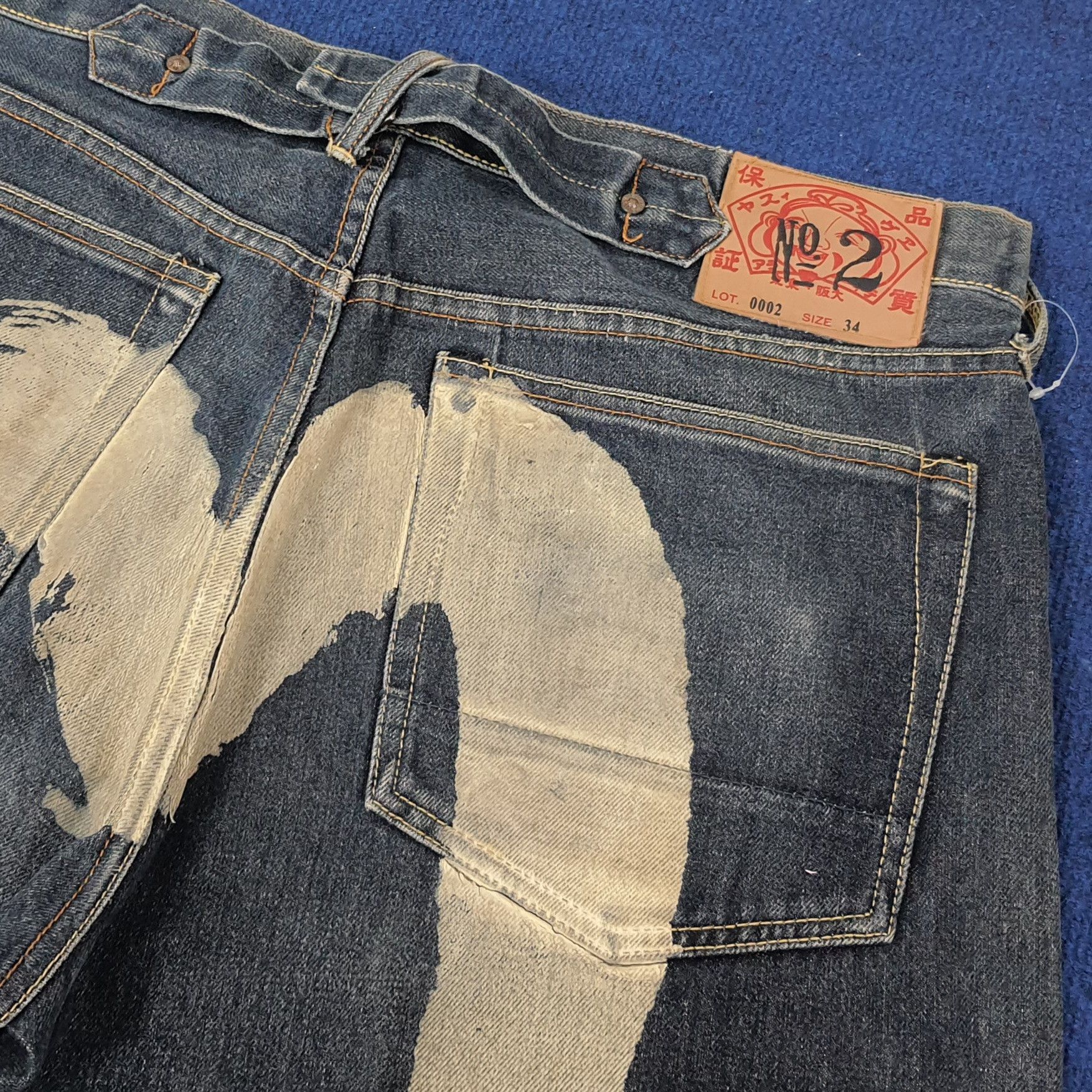 Japanese Brand × Vintage Vintage Evisu Salvadge Japan Custom Daicock Jeans C217N24 Size US 36 / EU 52 - 2 Thumbnail