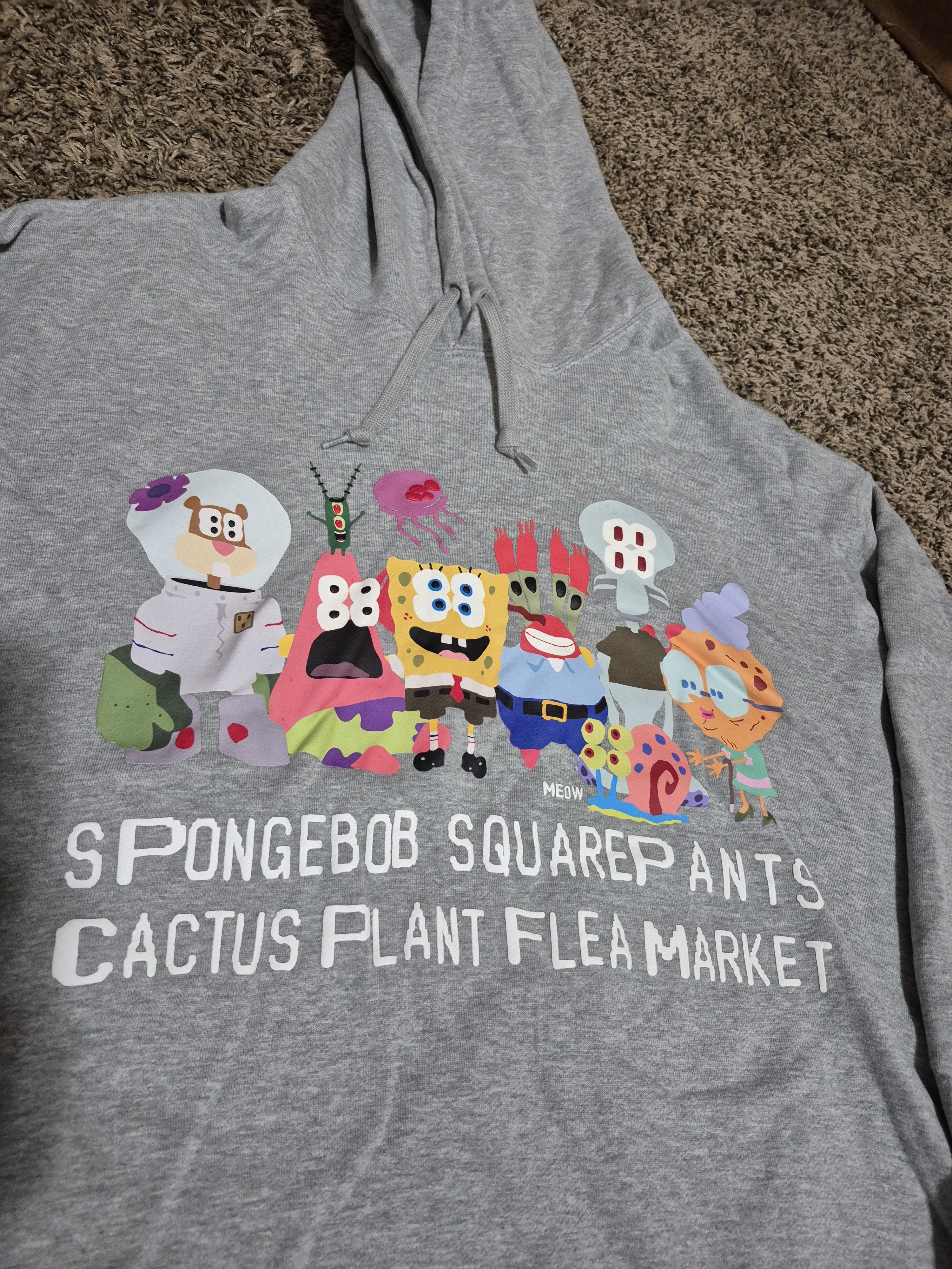 Cactus Plant Flea Market Cpfm uniqlo SpongeBob Squarepants hoodie Size US XXL / EU 58 / 5 - 2 Thumbnail