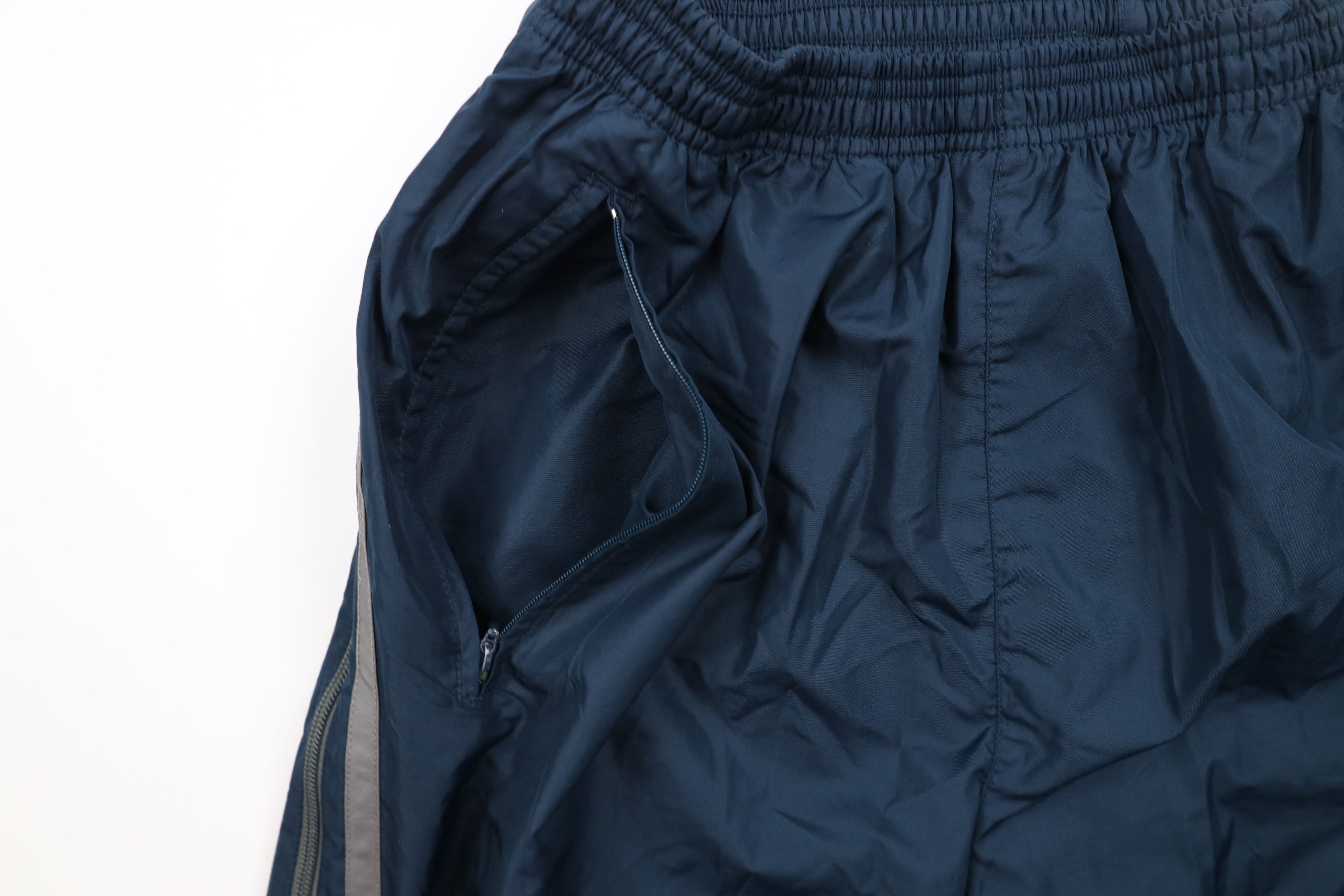 Adidas × Vintage Vintage 90s Adidas Striped Leg Lined Windbreaker Pants Blue Size US 38 / EU 54 - 8 Thumbnail