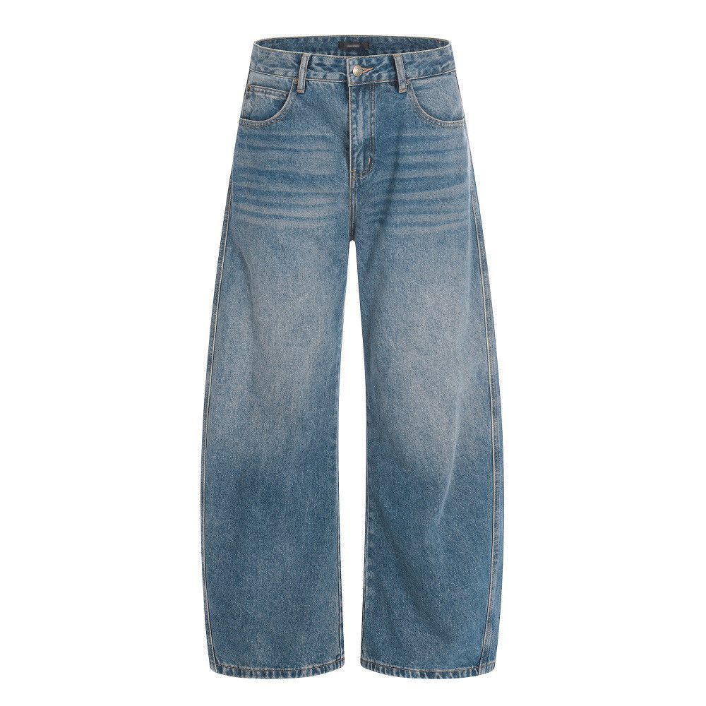 Vintage American retro washed gradient curved jeans for men Size US 32 / EU 48 - 1 Thumbnail