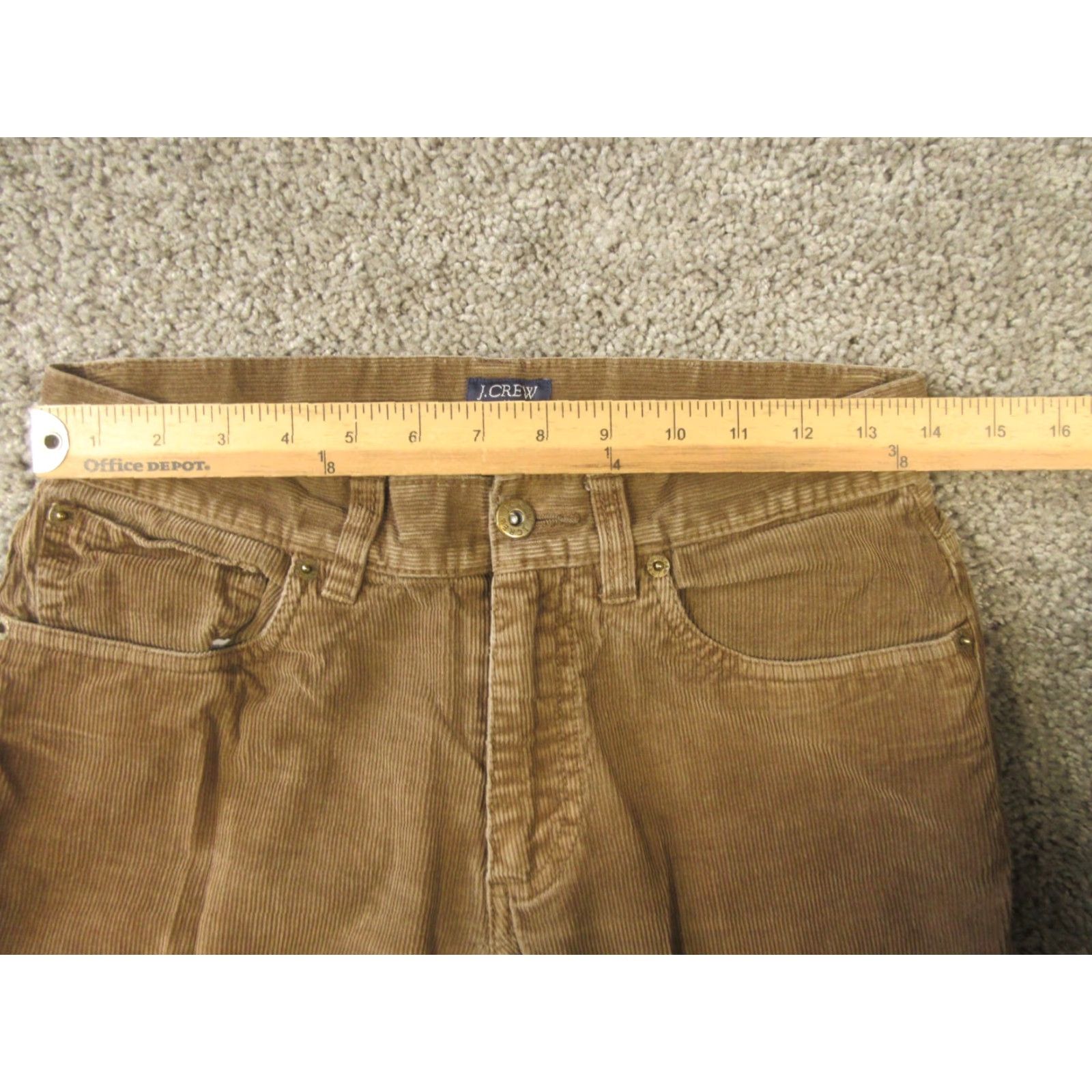 J.Crew J.CREW Corduroy Pants Women's 28x32 Brown Slim Straight Chino Vintage Size 28" / US 6 / IT 42 - 6 Thumbnail