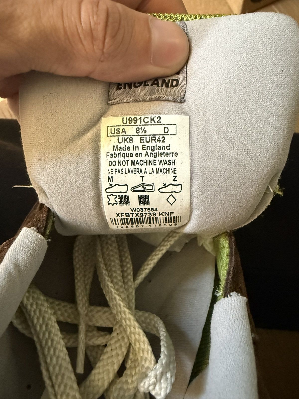 Kith × New Balance Cathari Kith New Balance 991v2 MiUK Reverse Matcha Size 8.5 Size US 8.5 / EU 41-42 - 7 Thumbnail