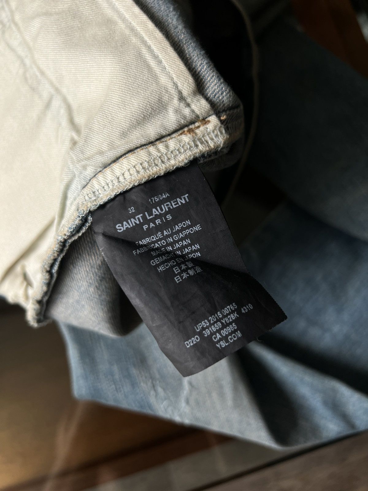 Saint Laurent Paris Saint Laurent - D02 Trash Denim (Hedi Slimane) Size US 32 / EU 48 - 7 Thumbnail