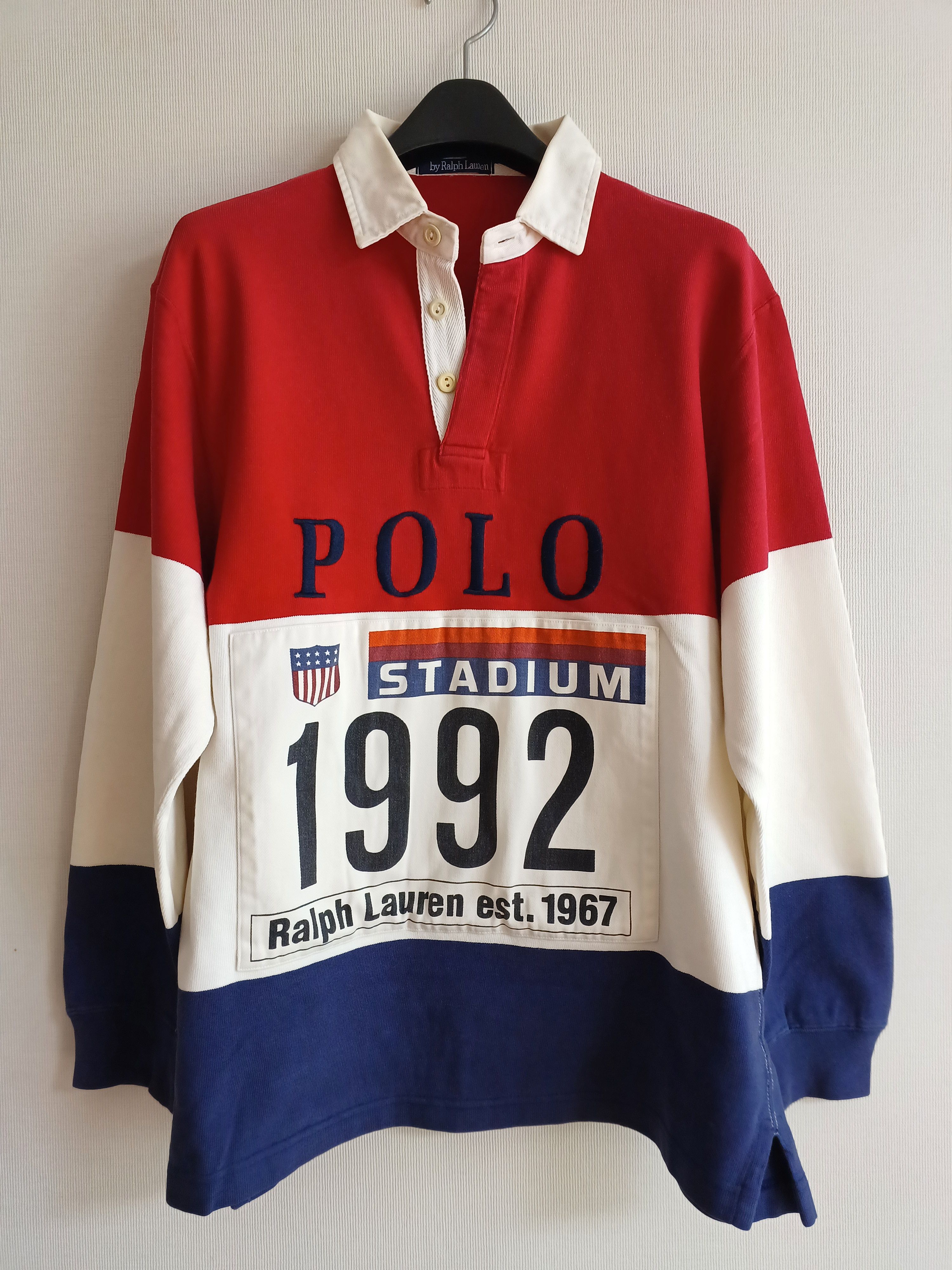 Polo Ralph Lauren Stadium 1992 ラガーシャツ Polo Stadium 1992 Shirt Polo Ralph Lauren 1992 Original Polo