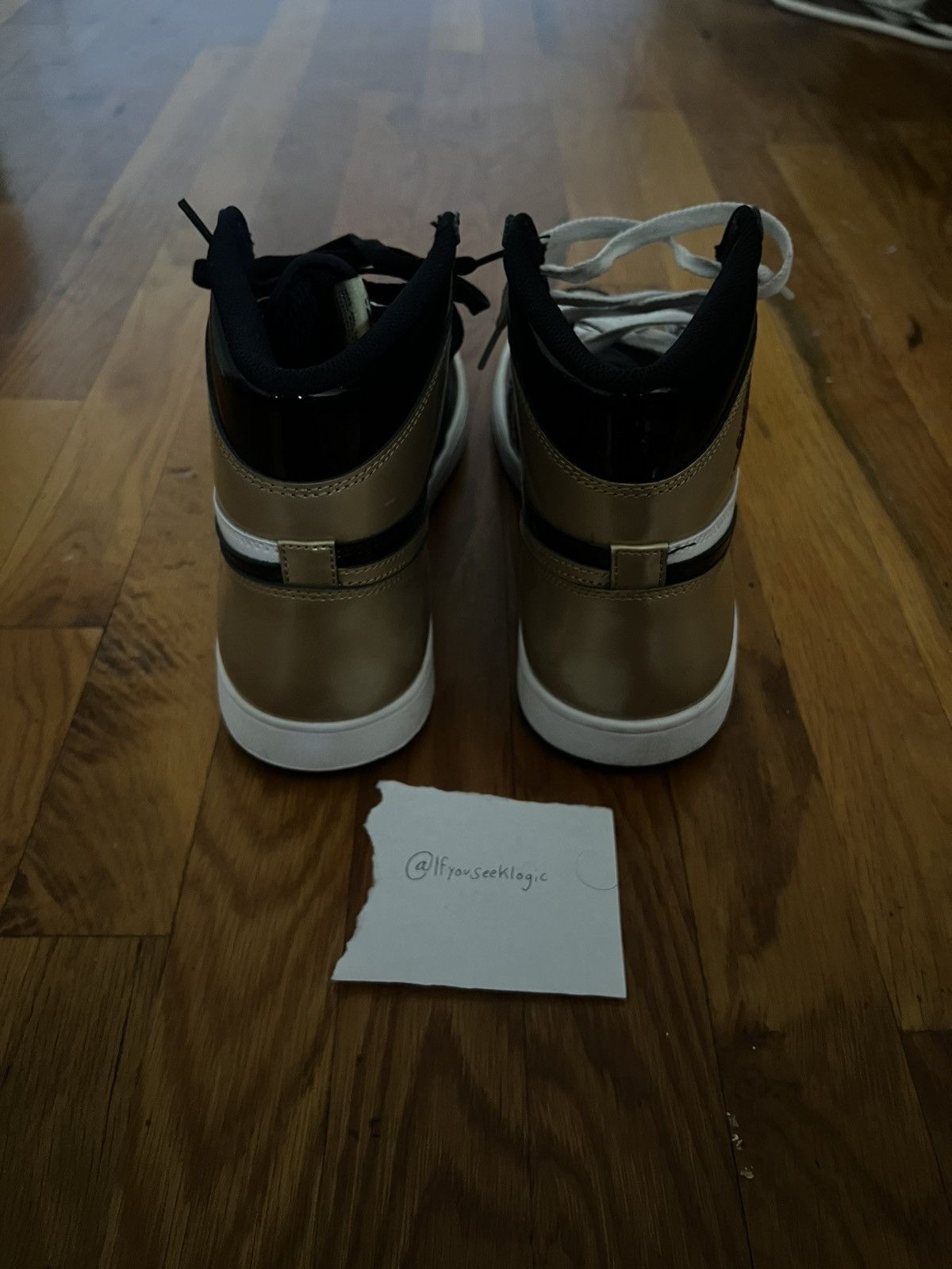 Jordan Brand Jordan 1 Retro High NRG Patent Gold Toe Size US 11 / EU 44 - 4 Thumbnail