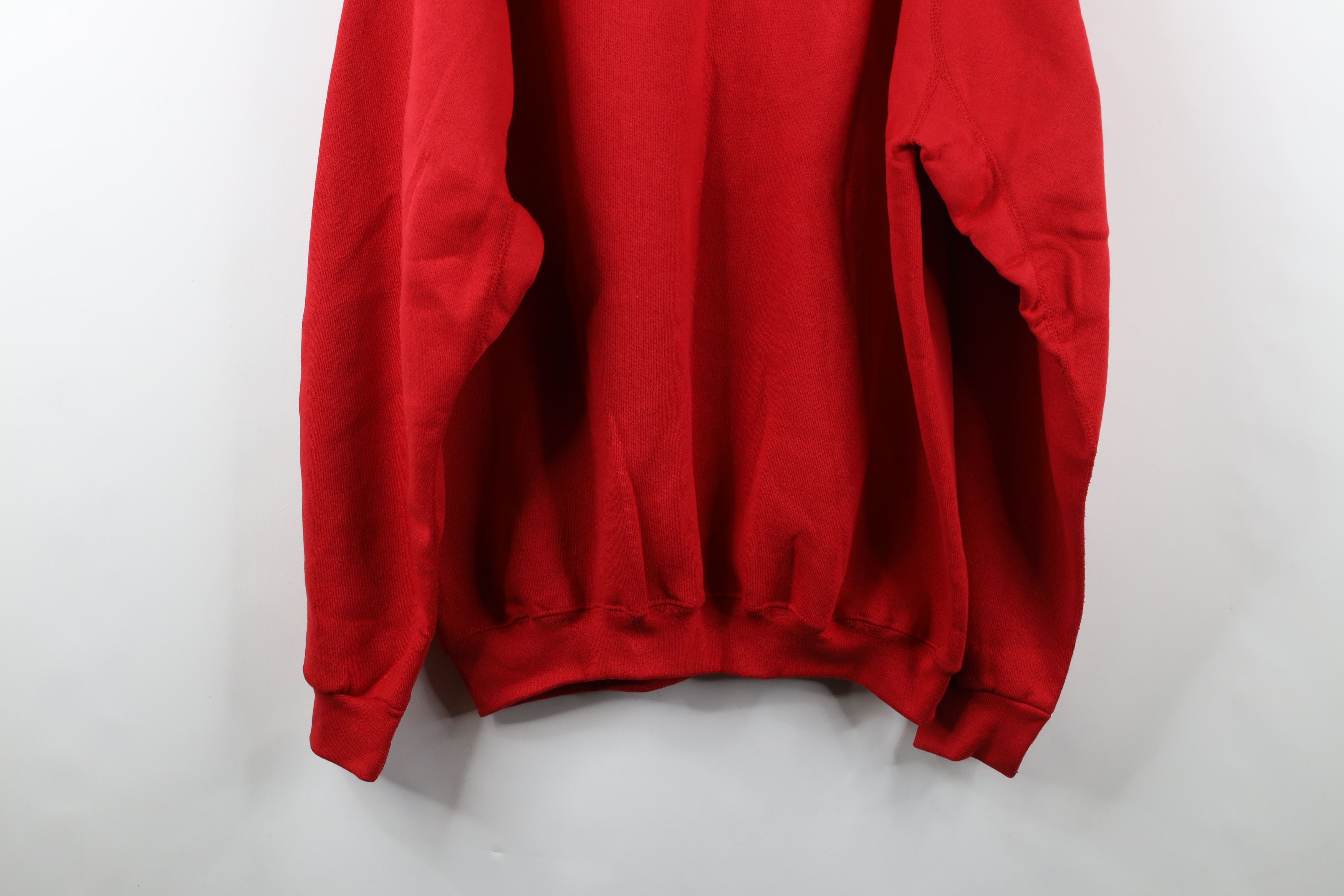 Vintage Vintage 80s 90s Streetwear Heavyweight Sweatshirt Red USA Size US XL / EU 56 / 4 - 12 Thumbnail