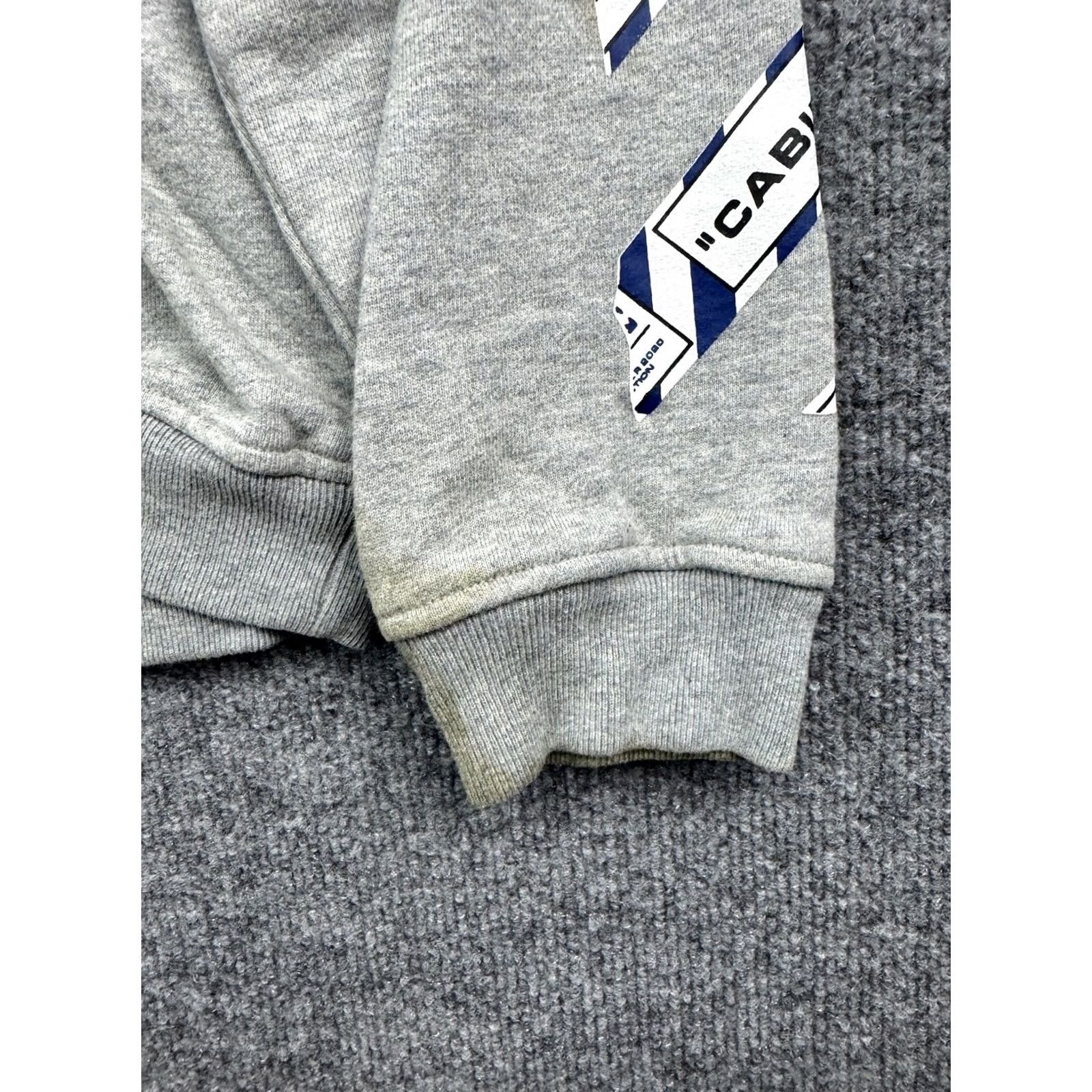 Off-White Off-White Cabin Baggage Tape Arrows Hoodie Mens L Gray Pullover Sweatshirt Pocket Size US L / EU 52-54 / 3 - 6 Thumbnail