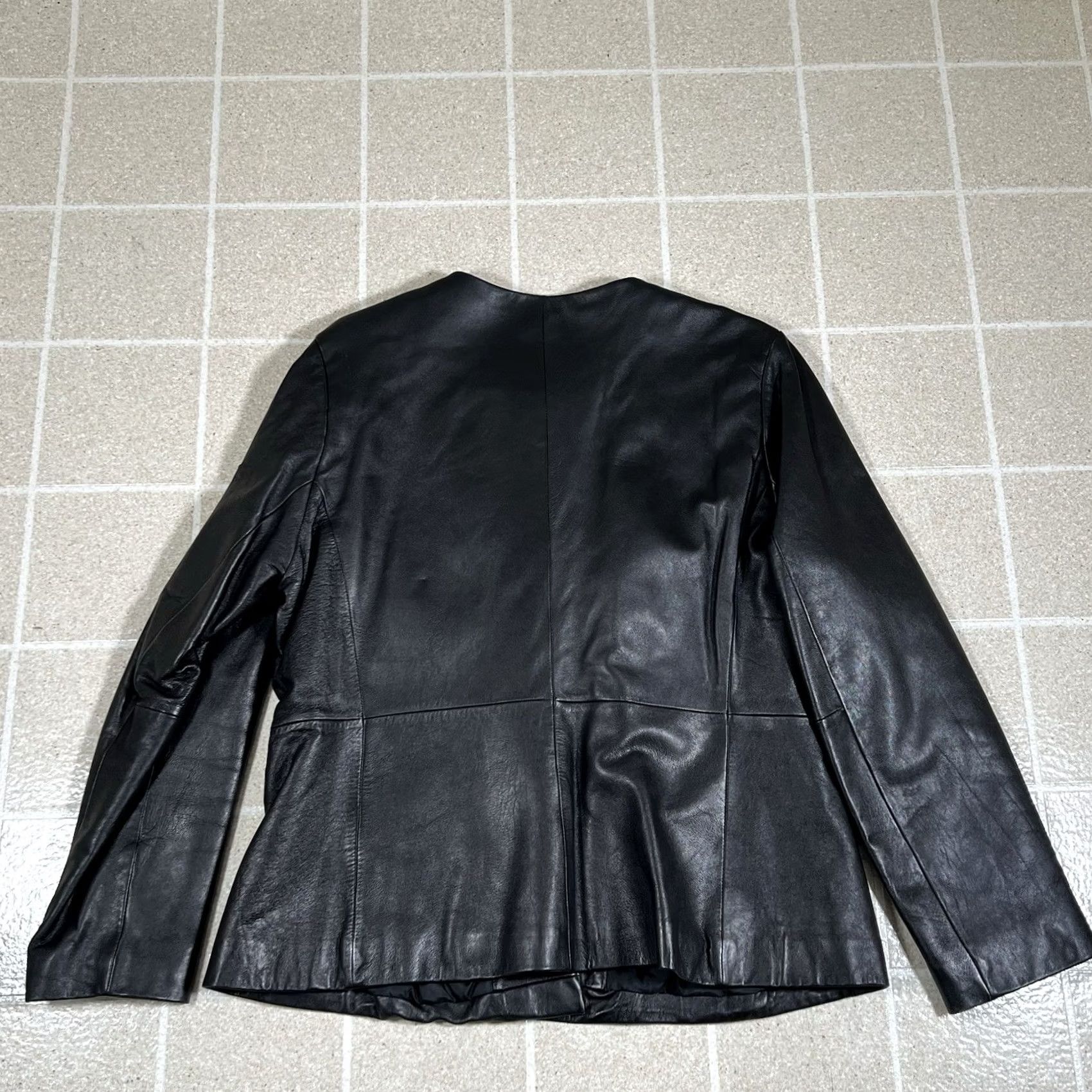 Vintage Wilsons Leather Pelle Studio Collarless Jacket Women Black Thinsulate Ultra Y2K XL Size XL / US 12-14 / IT 48-50 - 3 Thumbnail