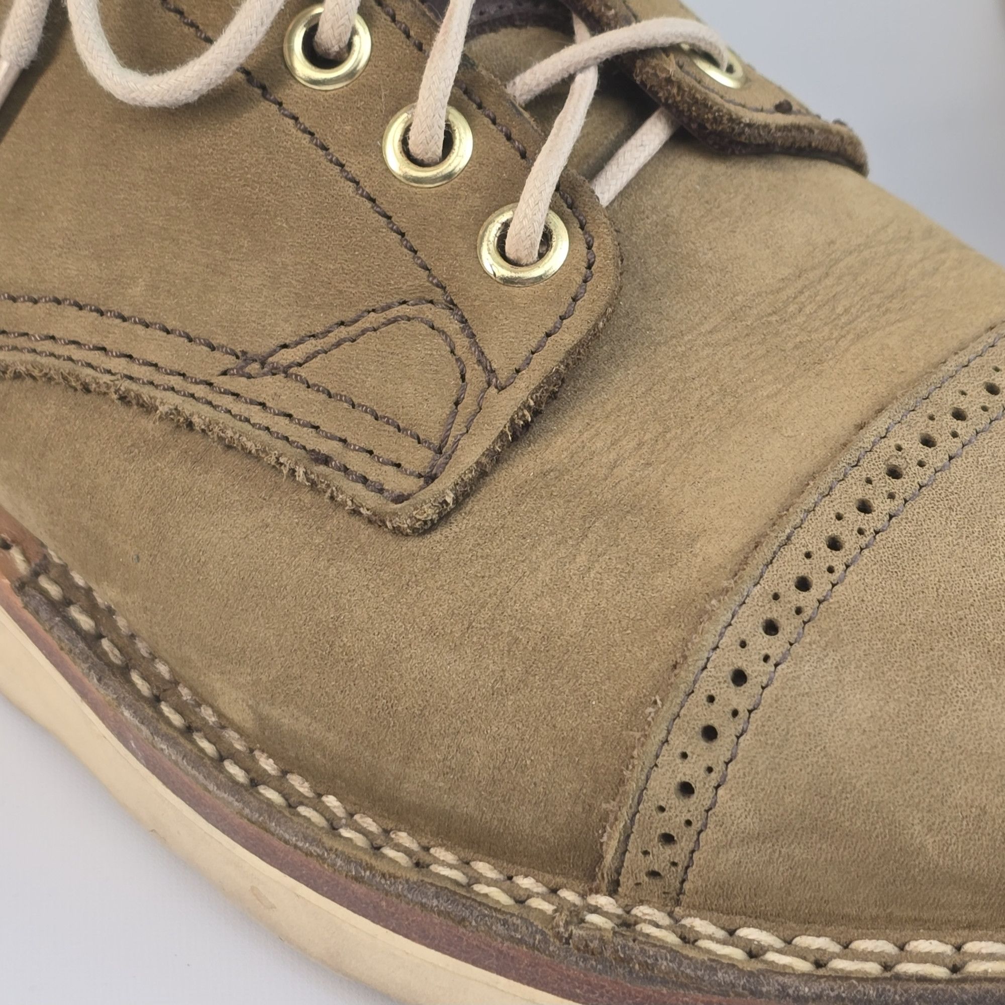 Viberg VIBERG BOOTS Oxford Shoes Olive brogued nubuck Christy sole Size US 7.5 / EU 40-41 - 7 Thumbnail