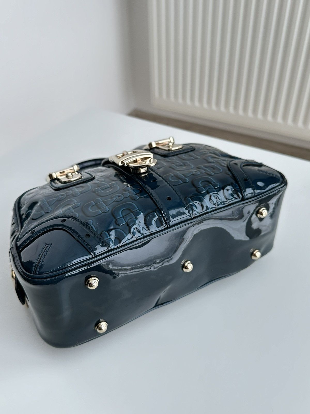 Gucci Gucci Horse Bit Lacquered Ocean Blue Hand Bag Size ONE SIZE - 16 Thumbnail