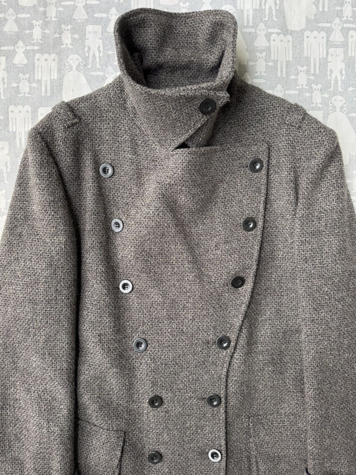 Balenciaga Balenciaga AW04 Double Breasted Belted Military Wool Coat Size US S / EU 44-46 / 1 - 3 Thumbnail
