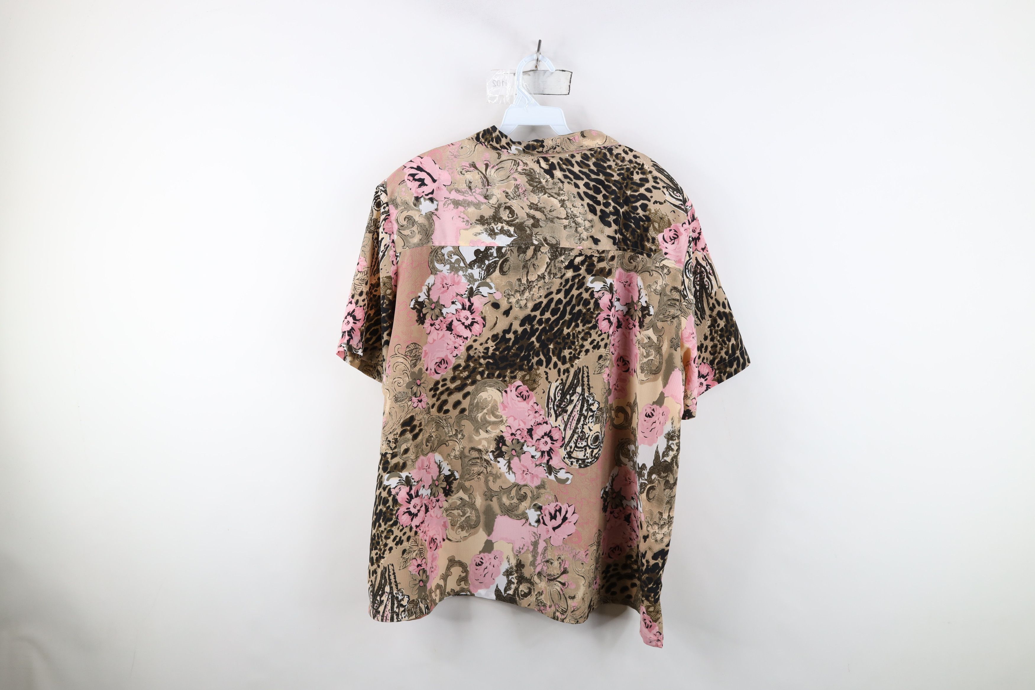 Vintage Vintage 90s Y2K Streetwear Babydoll Flower Knit Button Shirt Size XXL / US 16-18 / IT 52-54 - 9 Thumbnail