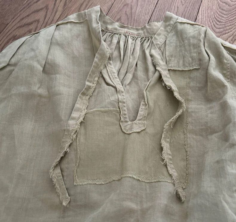 Kapital Kapital Lacing linen boro stitching blouse Size S / US 4 / IT 40 - 6 Thumbnail