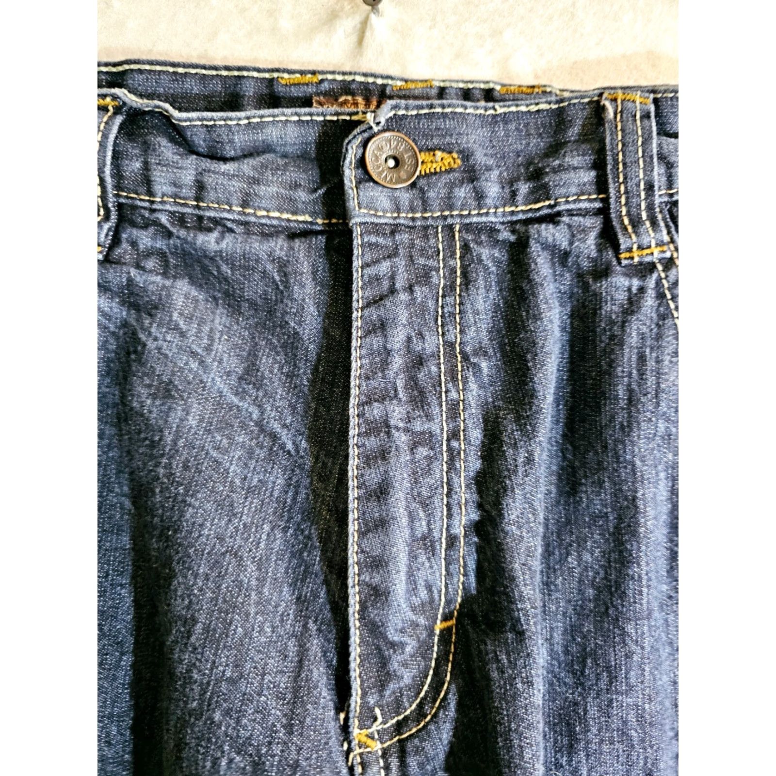 Vintage VINTAGE Mecca Jeans Baggy Denim 90s Y2K Grunge Hip Hop Mens 38x34 Blue Jeans Size US 38 / EU 54 - 3 Thumbnail