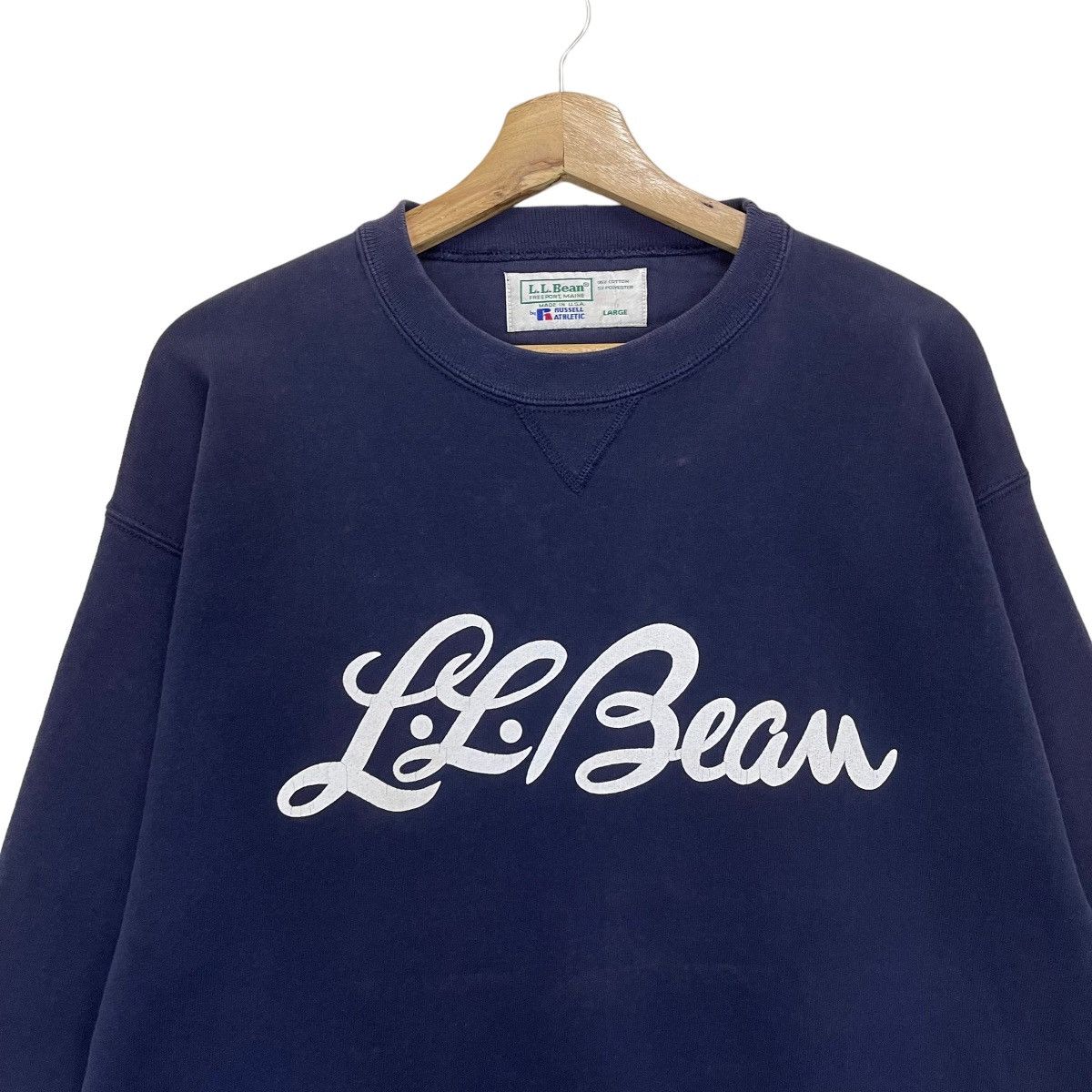 L.L. Bean × Russell Athletic LL Bean By Russell Athletic Big Logo Crewneck Sweathirt Size US M / EU 48-50 / 2 - 4 Thumbnail