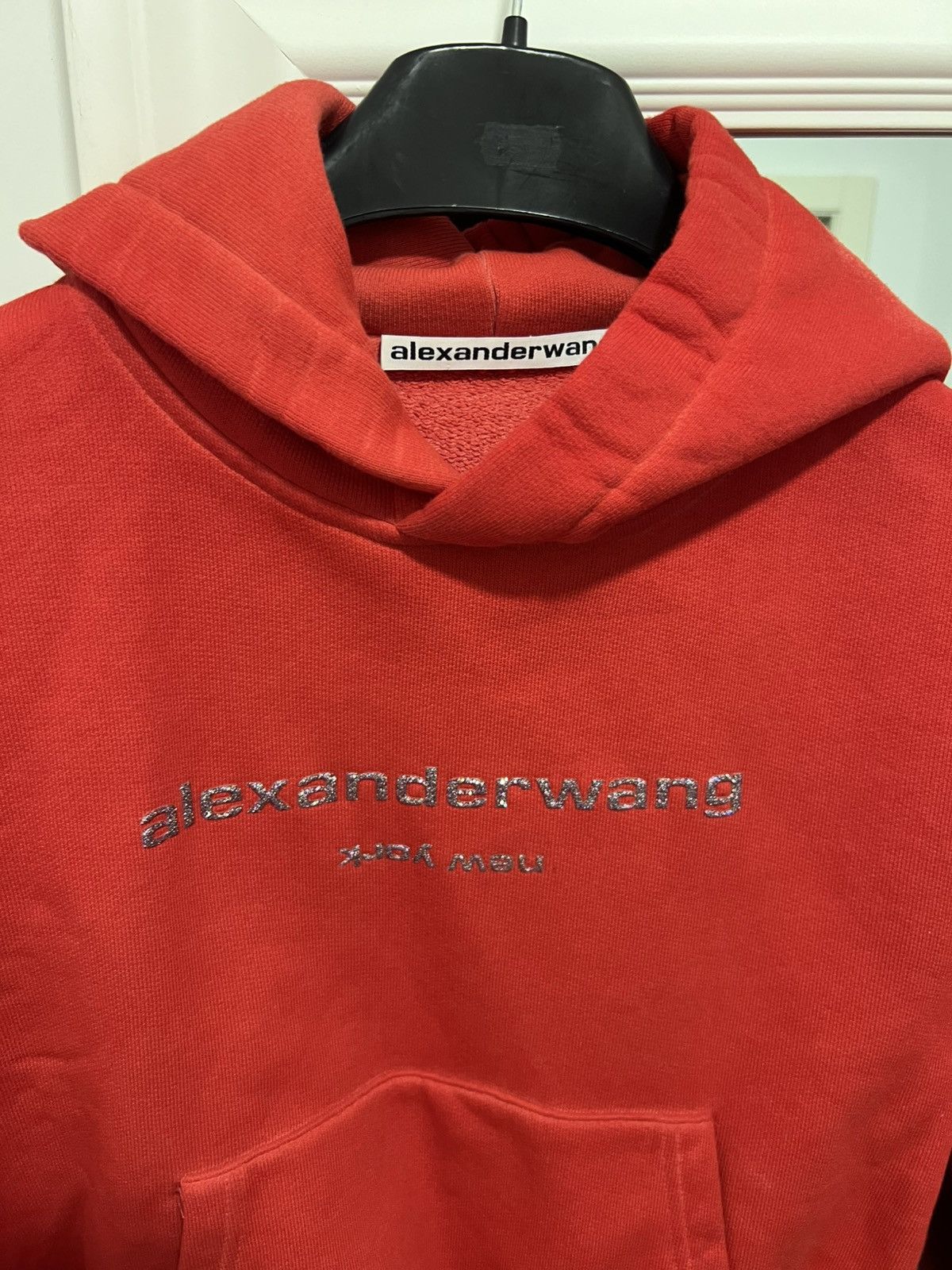 Alexander Wang Alexander wang glitter logo-print hoodie Size S / US 4 / IT 40 - 2 Thumbnail