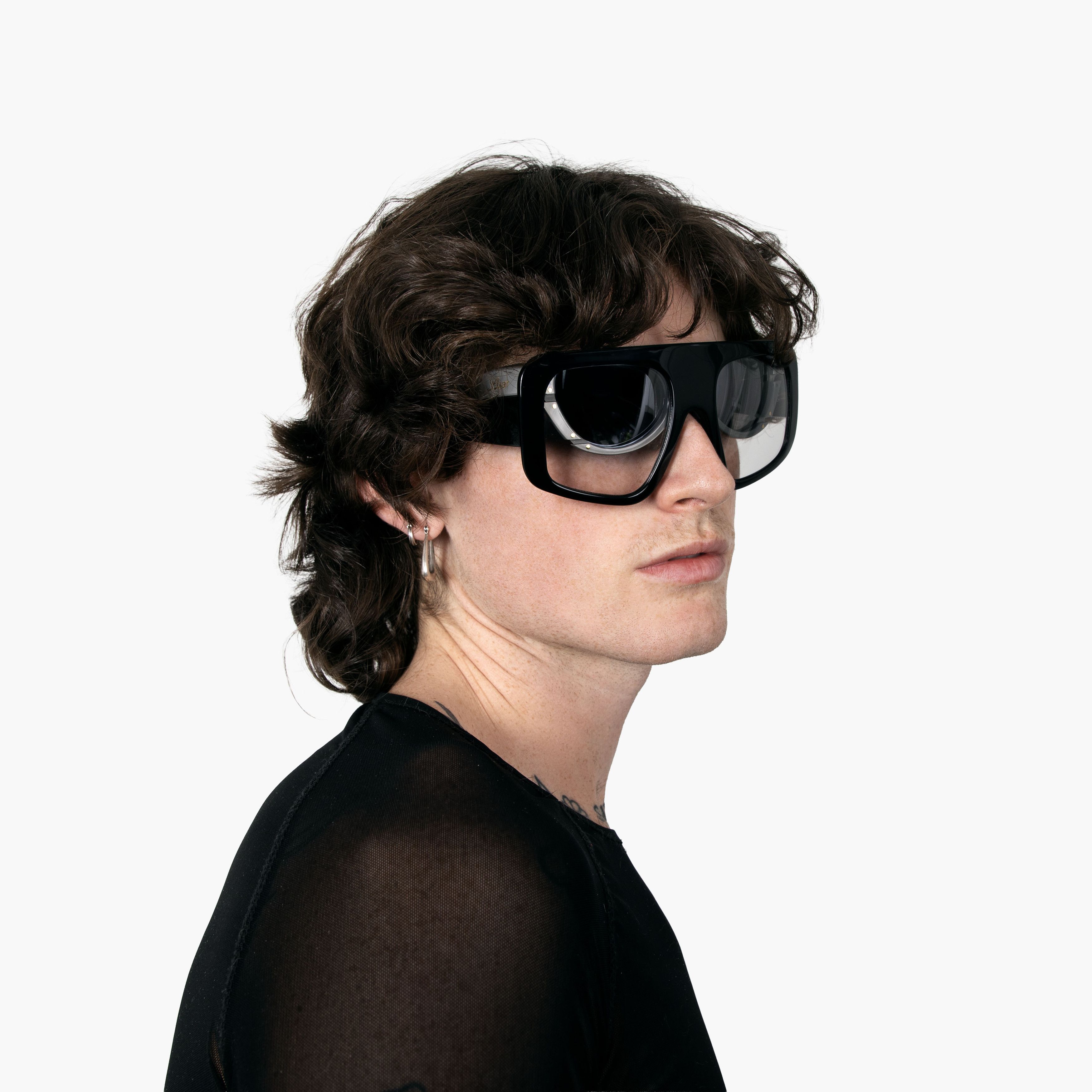 Luar LUAR DOUBLE EYEWEAR - BLACK/GREY SUNGLASSES Size ONE SIZE - 1 Thumbnail