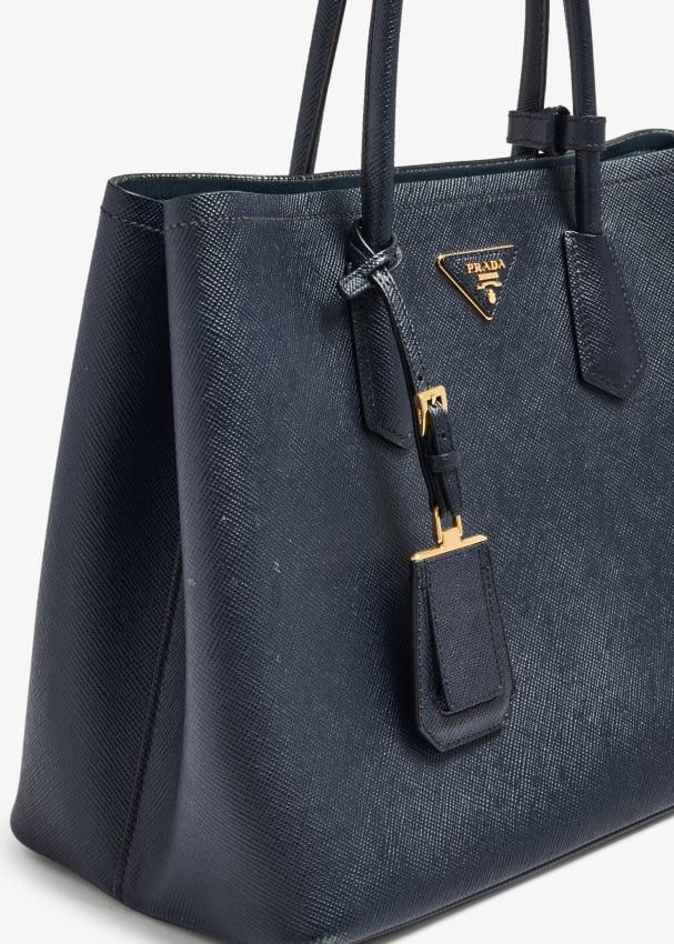 Prada o1tko10125 Size: OS / Double Saffiano Leather Bag in Black Size ONE SIZE - 3 Thumbnail
