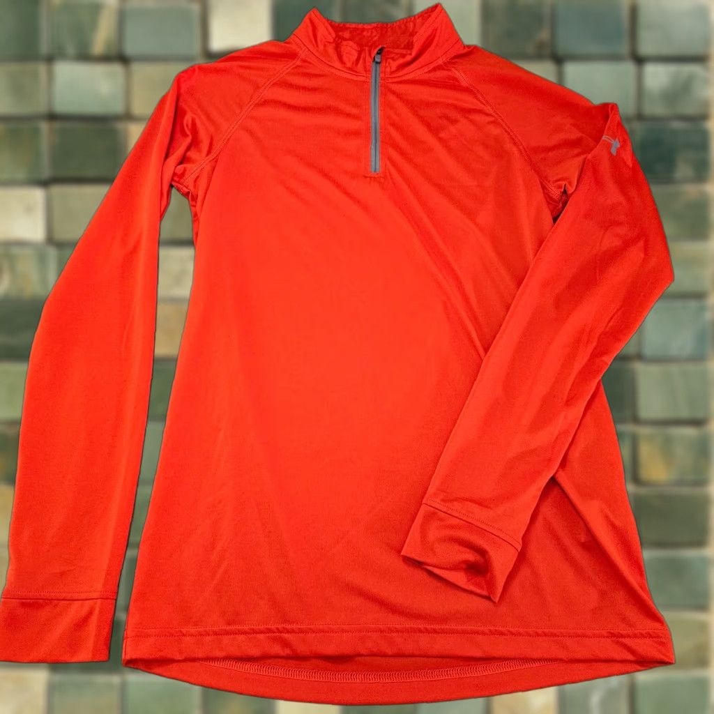 Under Armour **Heatgear Orange Mens Under Armour Pullover Sweatshirt** User: Under Armour Orange Mens Small Heatgear Pullover Sweatshirt Size US S / EU 44-46 / 1 - 1 Thumbnail
