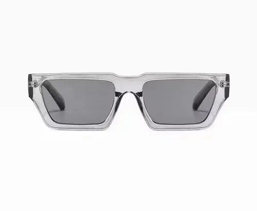 Electric Visual × Vintage Rectangle Clear Gray Sun Glasses Size ONE SIZE - 2 Thumbnail