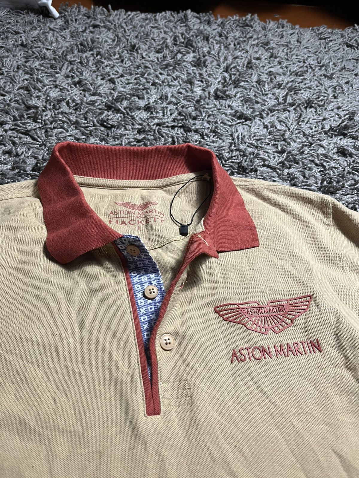 Hackett HACKET x ASTON MARTIN COTTON RACING POLO T-SHIRT Size US L / EU 52-54 / 3 - 3 Thumbnail