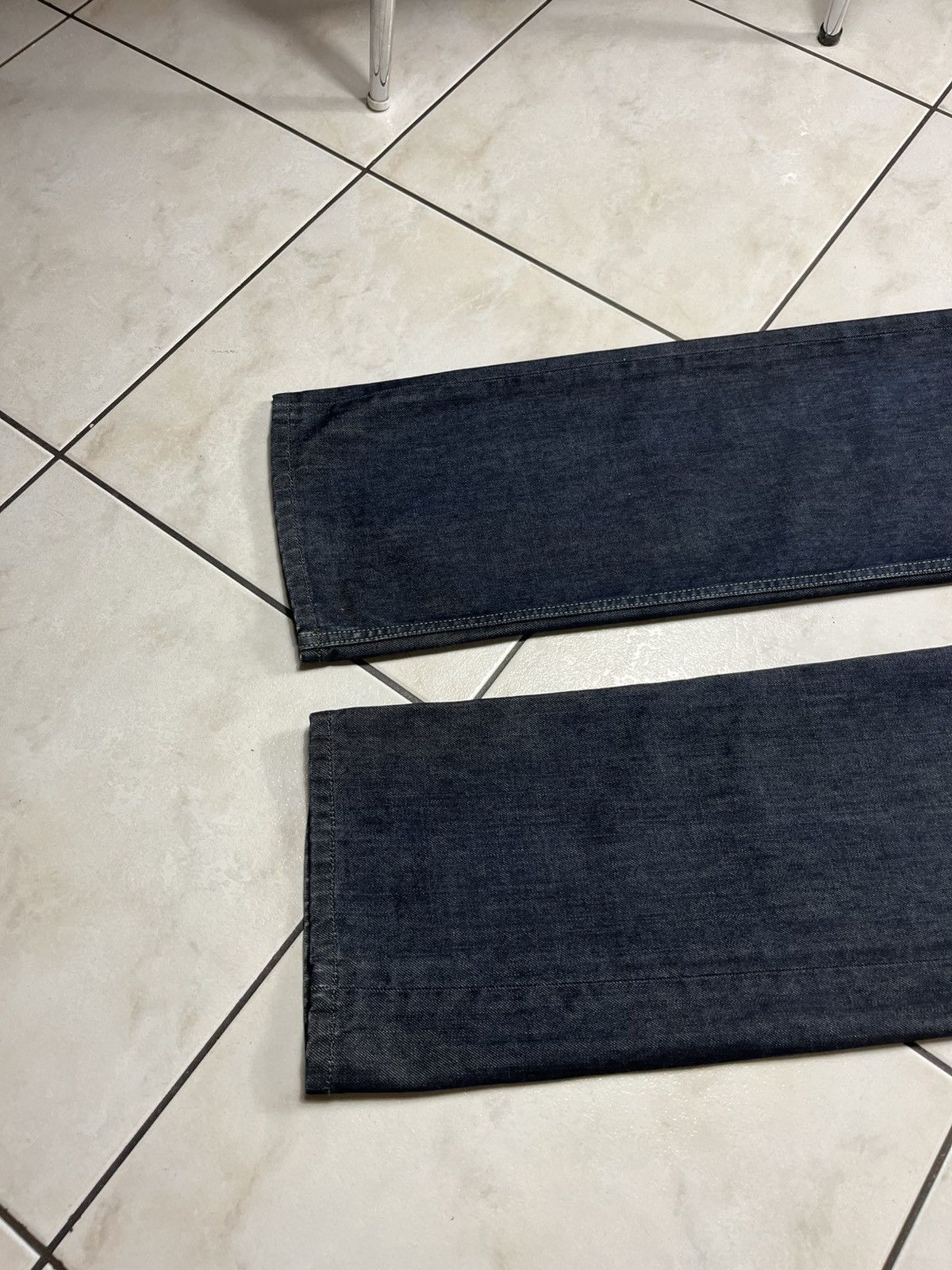 Diesel × Vintage Vintage Diesel larkee y2k waxed denim jeans pants goth navy Size US 32 / EU 48 - 10 Thumbnail