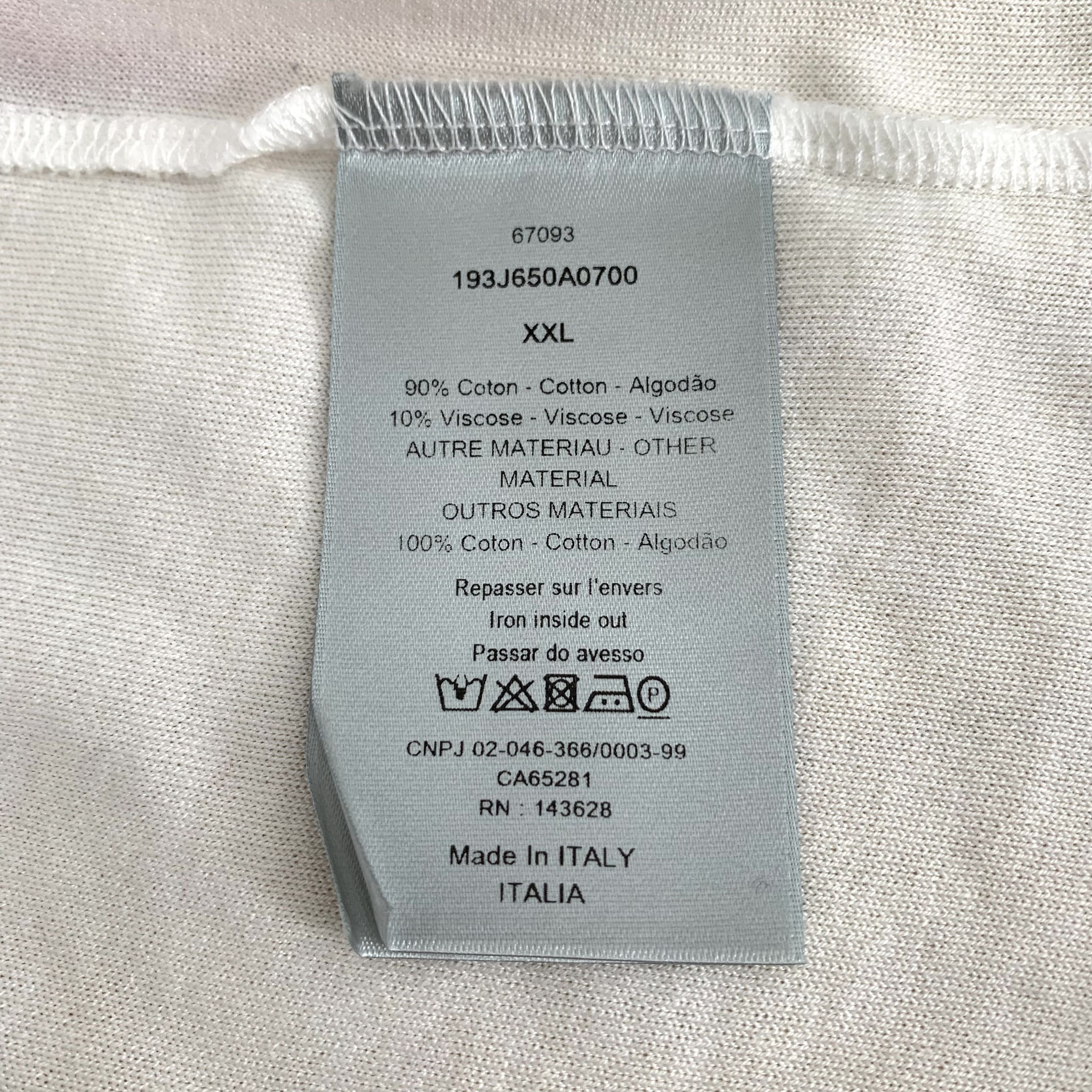 Dior Dior Tee – Kenny Scharf White Print Cotton (Size XXL) Size XXL / US 16-18 / IT 52-54 - 10 Thumbnail
