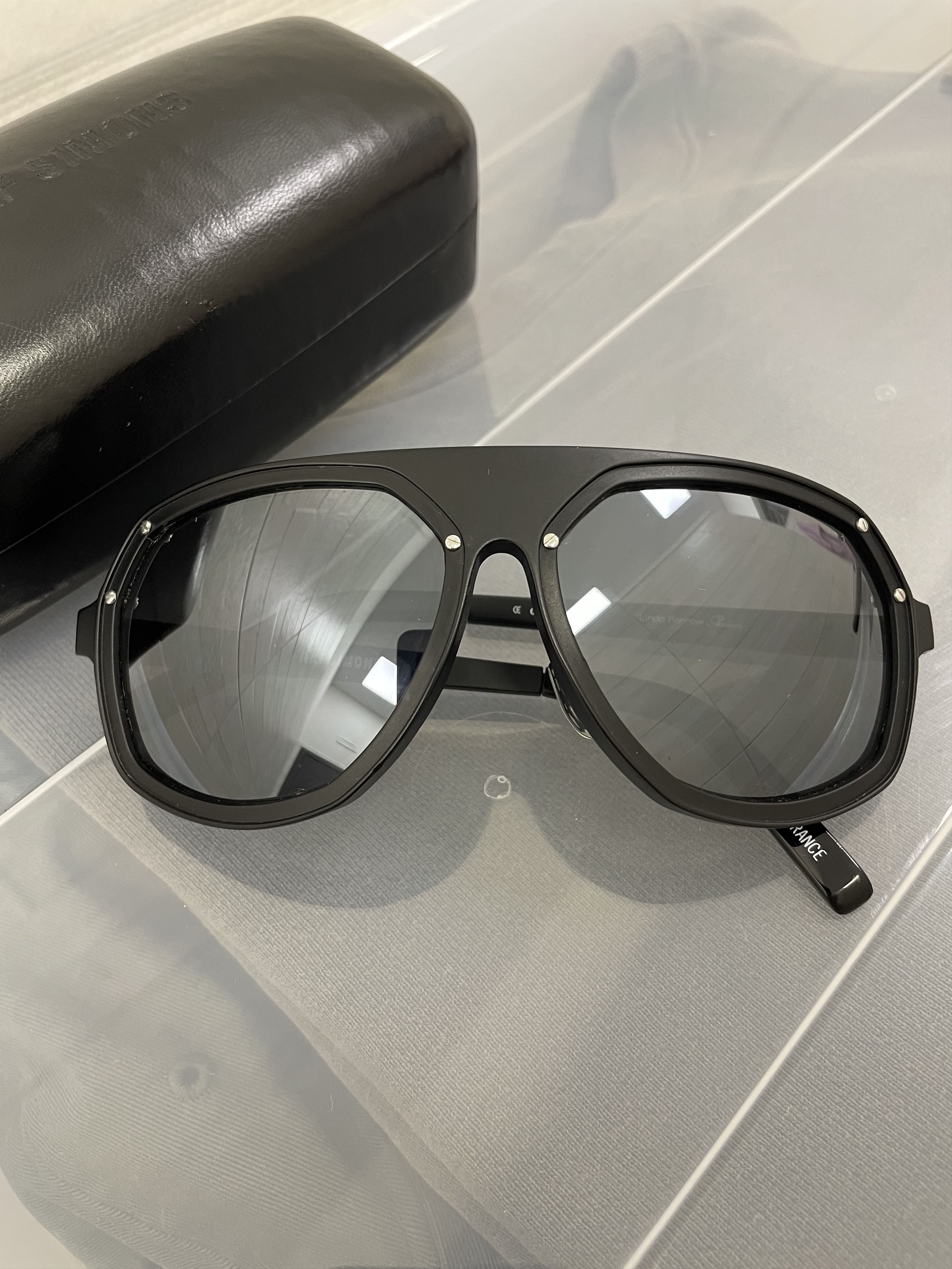 Raf Simons Linda Farrow X Raf Simons S/S 2008 aviator sunglasses Size ONE SIZE - 1 Thumbnail