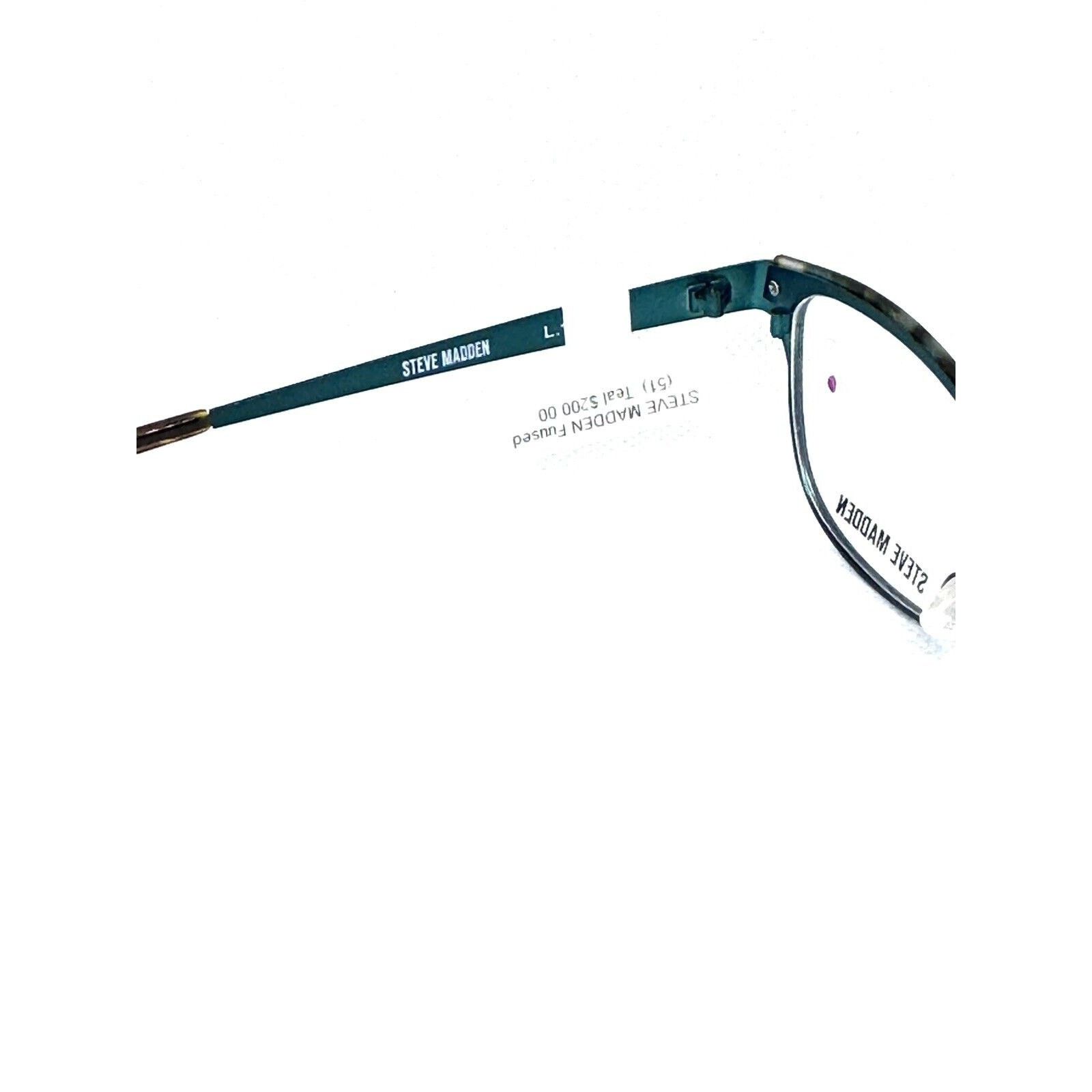 Steve Madden STEVE MADDEN FUUSED METALLIC TEAL EYEGLASSES 51-16 Size ONE SIZE - 6 Thumbnail