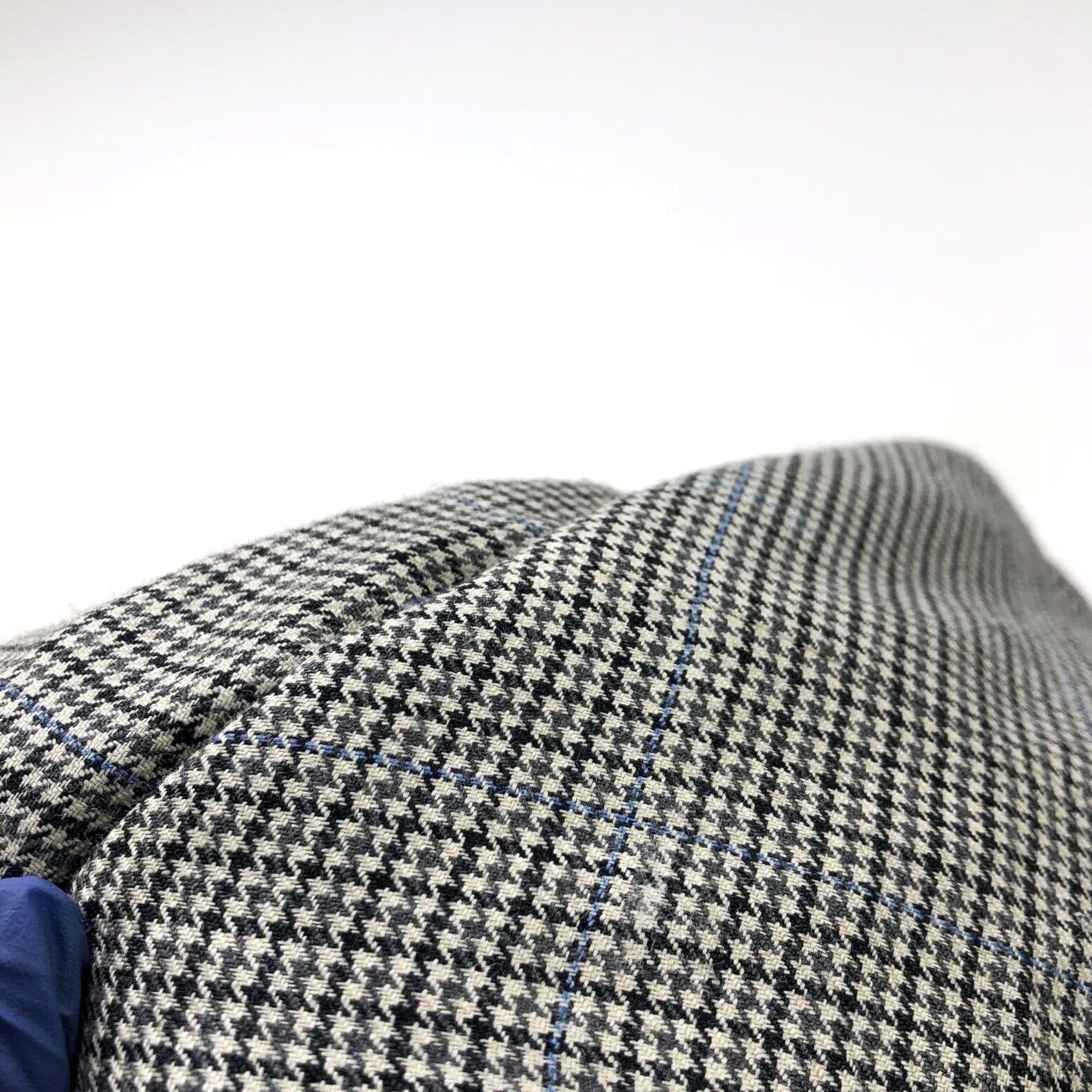 Brooks Brothers Brooks Brothers 346 Silk Wool 44L Houndstooth Gray Sport Coat Jacket Size US S / EU 44-46 / 1 - 4 Thumbnail