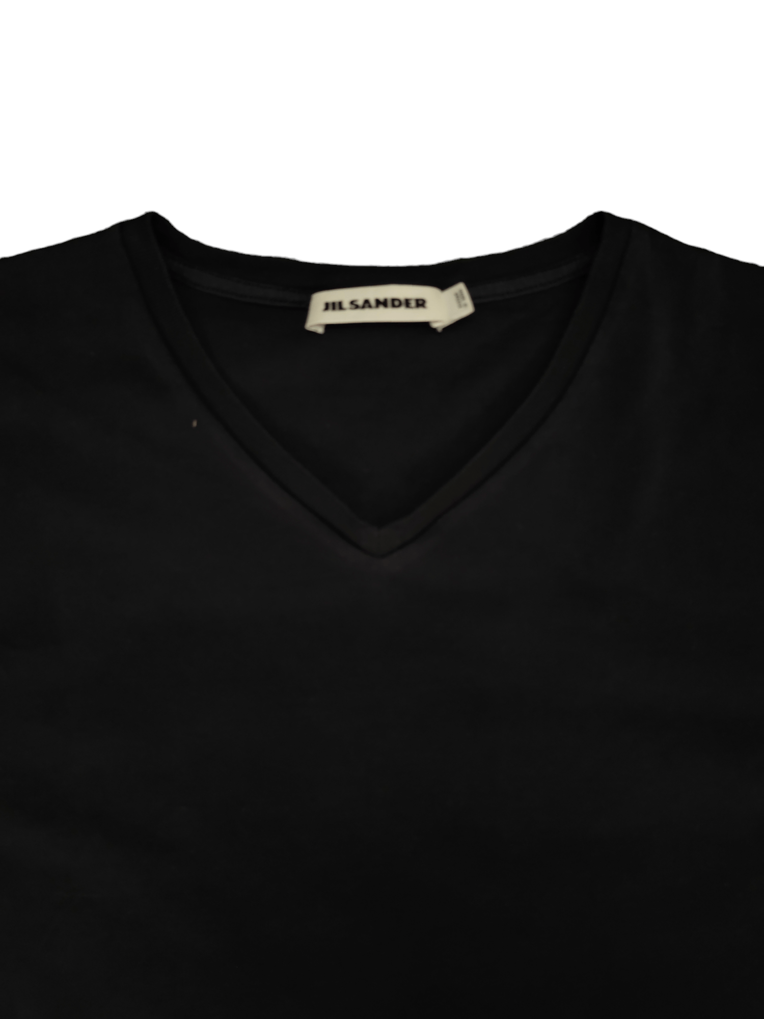 JIL SANDER - V-Collar Shirt Black