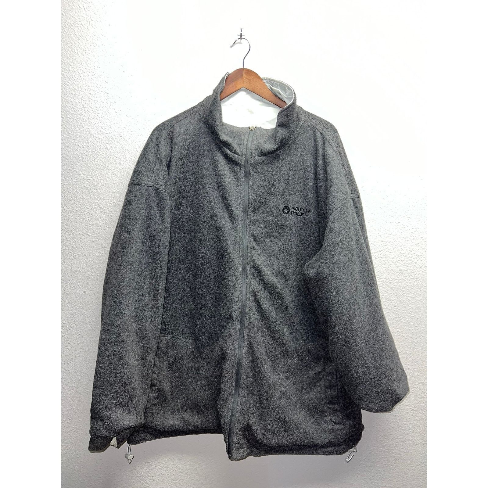 Vintage Southpole Reversible Jacket Gray Fleece Full Zip Y2K 2XL Size US XXL / EU 58 / 5 - 9 Thumbnail