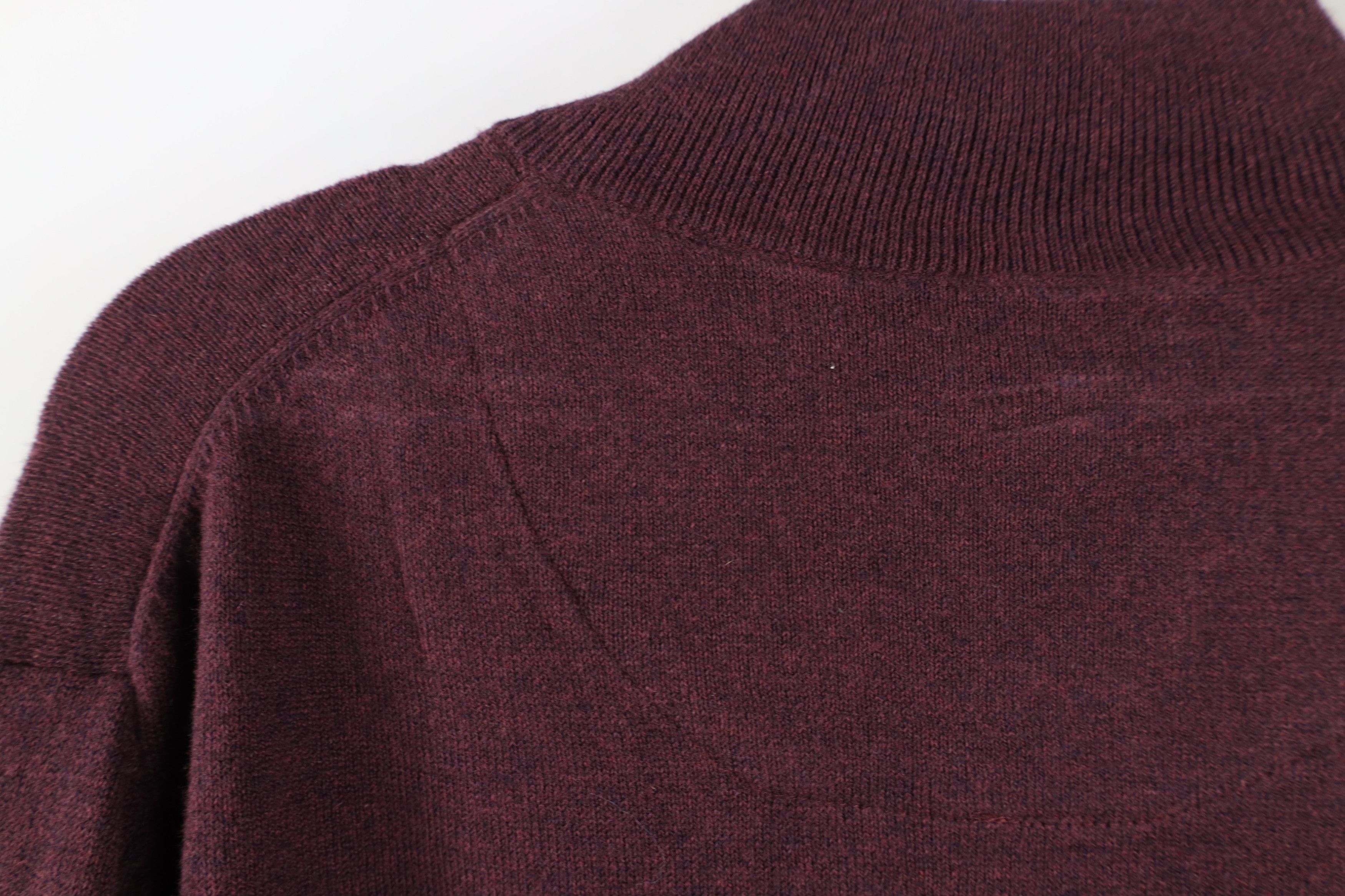 Vintage New Streetwear Cashmere Blend Knit Half Zip Pullover Sweater Size US L / EU 52-54 / 3 - 13 Thumbnail