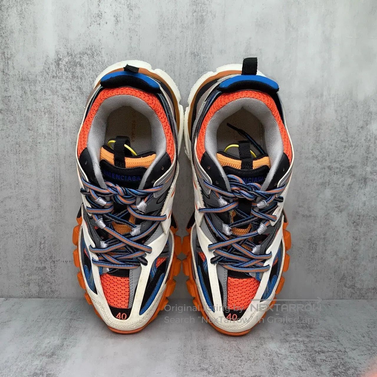 Balenciaga balenciaga track sneakers in orange and gray. Size US 7.5 / EU 40-41 - 6 Thumbnail