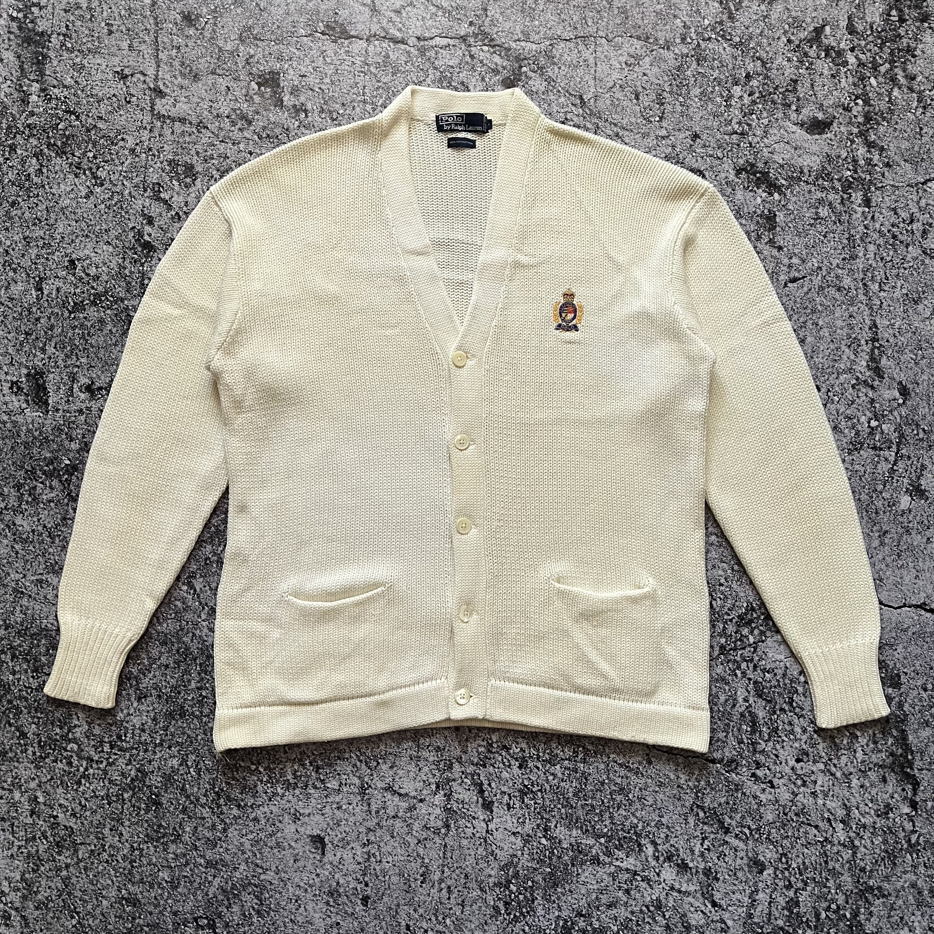 Polo Ralph Lauren Vintage 90s Polo Ralph Lauren Knitted Cardigan Logo Size L Size US L / EU 52-54 / 3 - 1 Thumbnail