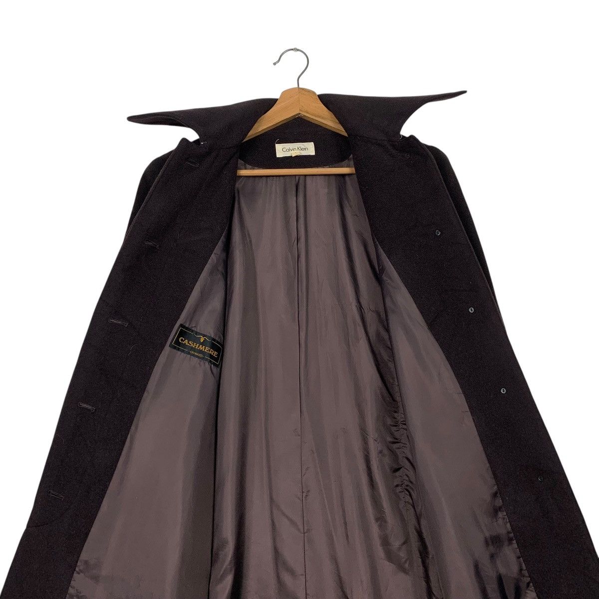 Calvin Klein Calvin Klein Cahmere Overcoat Size S / US 4 / IT 40 - 13 Thumbnail