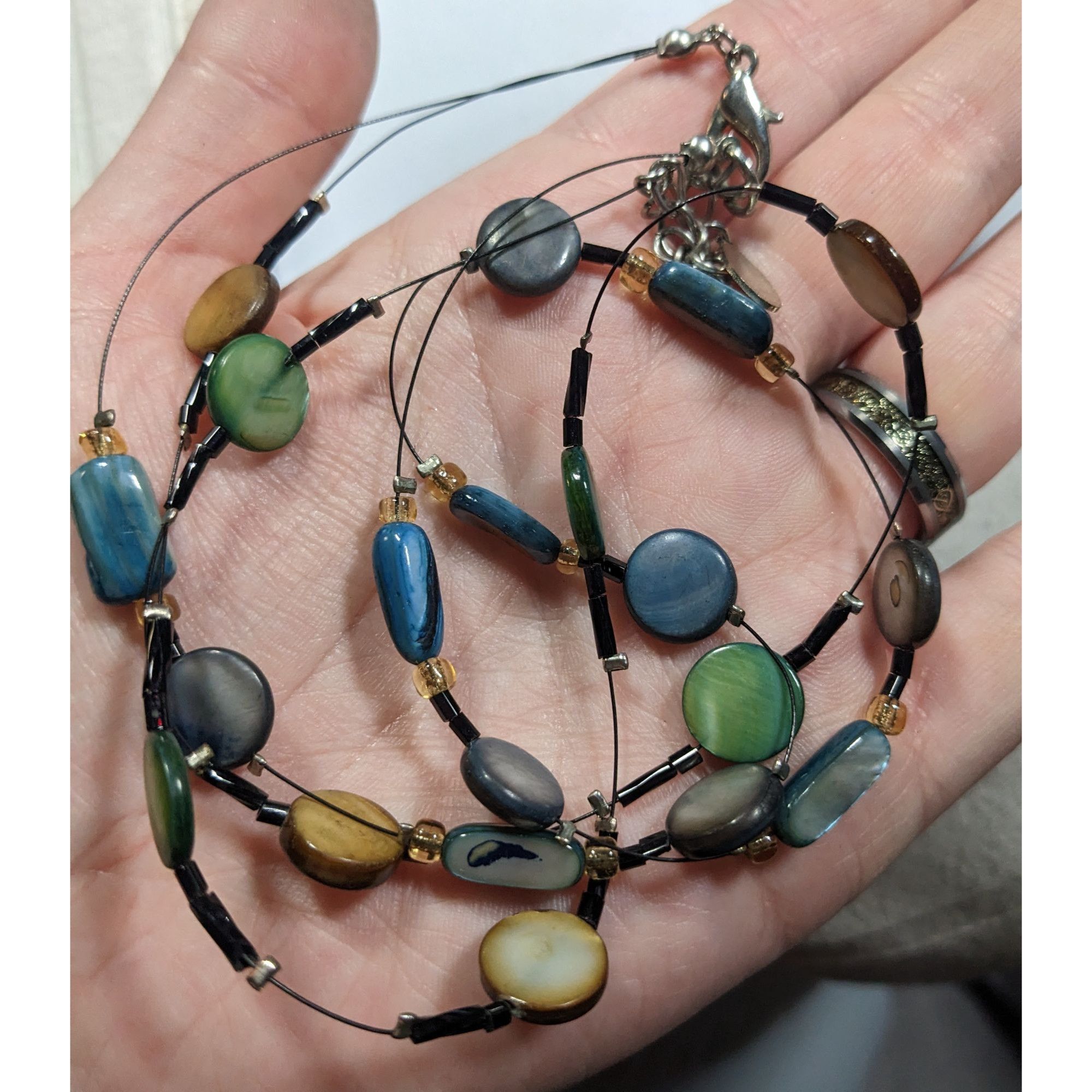 Other Mermaidcore Layered Rainbow Shell Beaded Station Necklace Size ONE SIZE - 3 Thumbnail