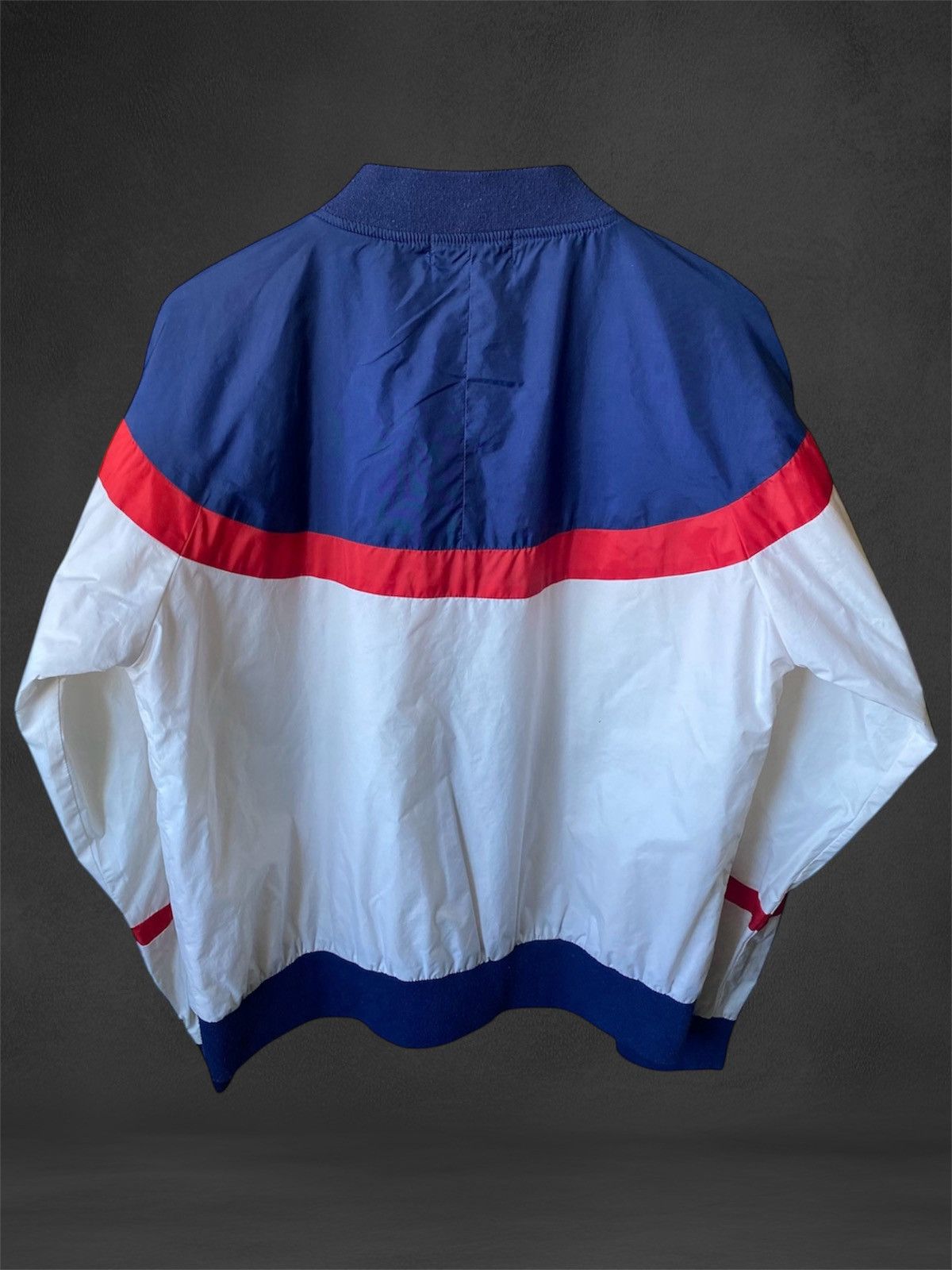 Fila Rare Vintage Fila Nylon Beige Blue Red Bomber Light Jacket Size US XL / EU 56 / 4 - 3 Thumbnail