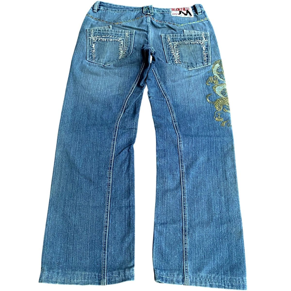 Japanese Brand × Kamakura Vintage Japanese Denim MarketNet Karakuri Tamashi Sukajan Size US 34 / EU 50 - 3 Thumbnail