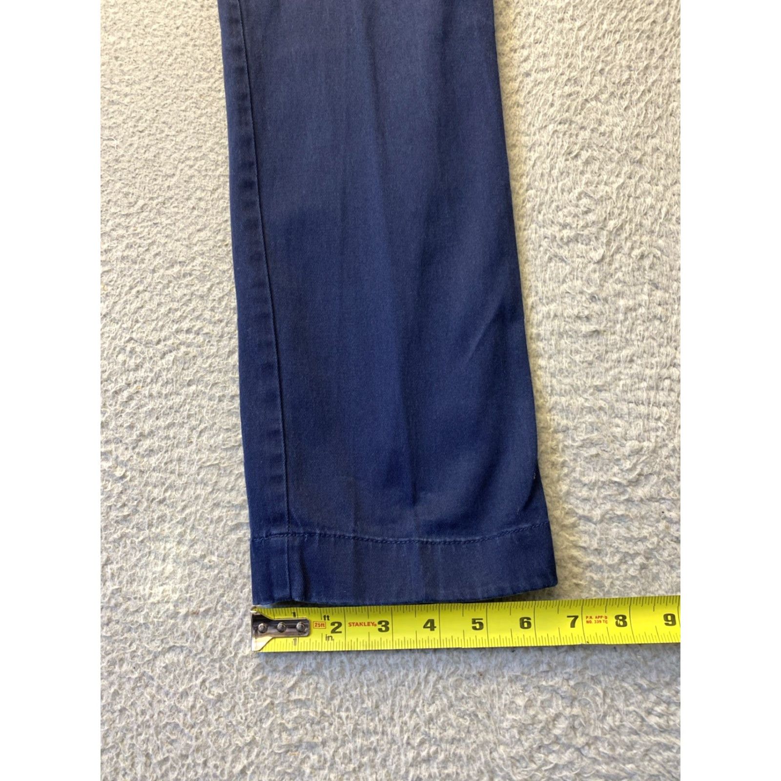 J.Crew J.Crew Slim Fit Chino Pants Navy Blue 31x32 Straight Regular Mens Size US 31 - 6 Thumbnail