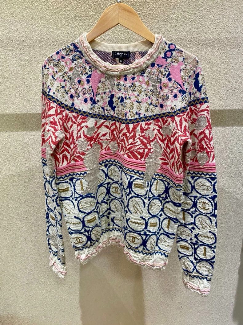 Chanel Chanel Egyptian series gold thread jacquart sweater Size XS / US 0-2 / IT 36-38 - 1 Thumbnail