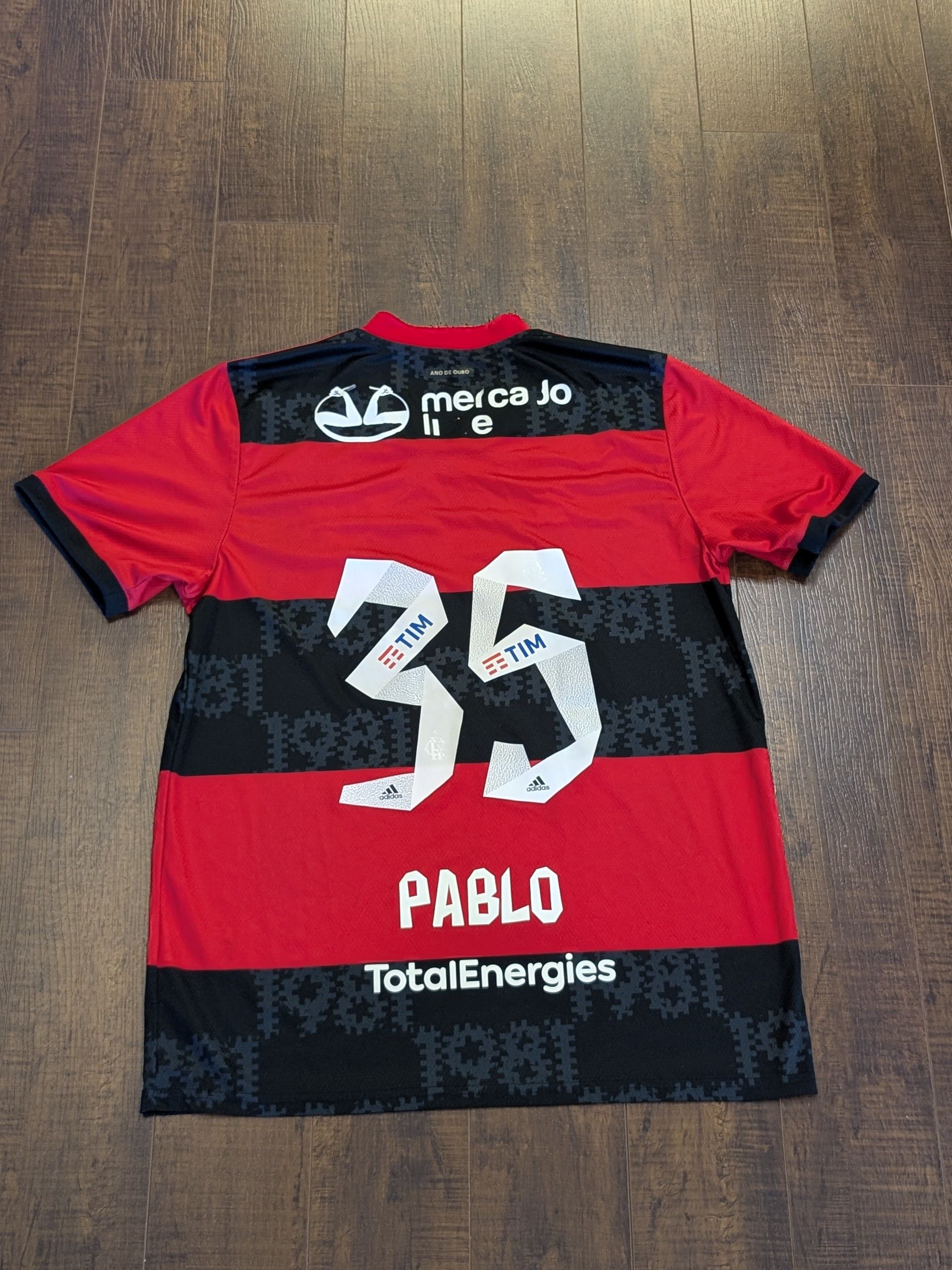 Adidas Adidas Flamengo 2021/2022 Pablo Lucio Home Kit Jersey Size L Size US L / EU 52-54 / 3 - 4 Thumbnail