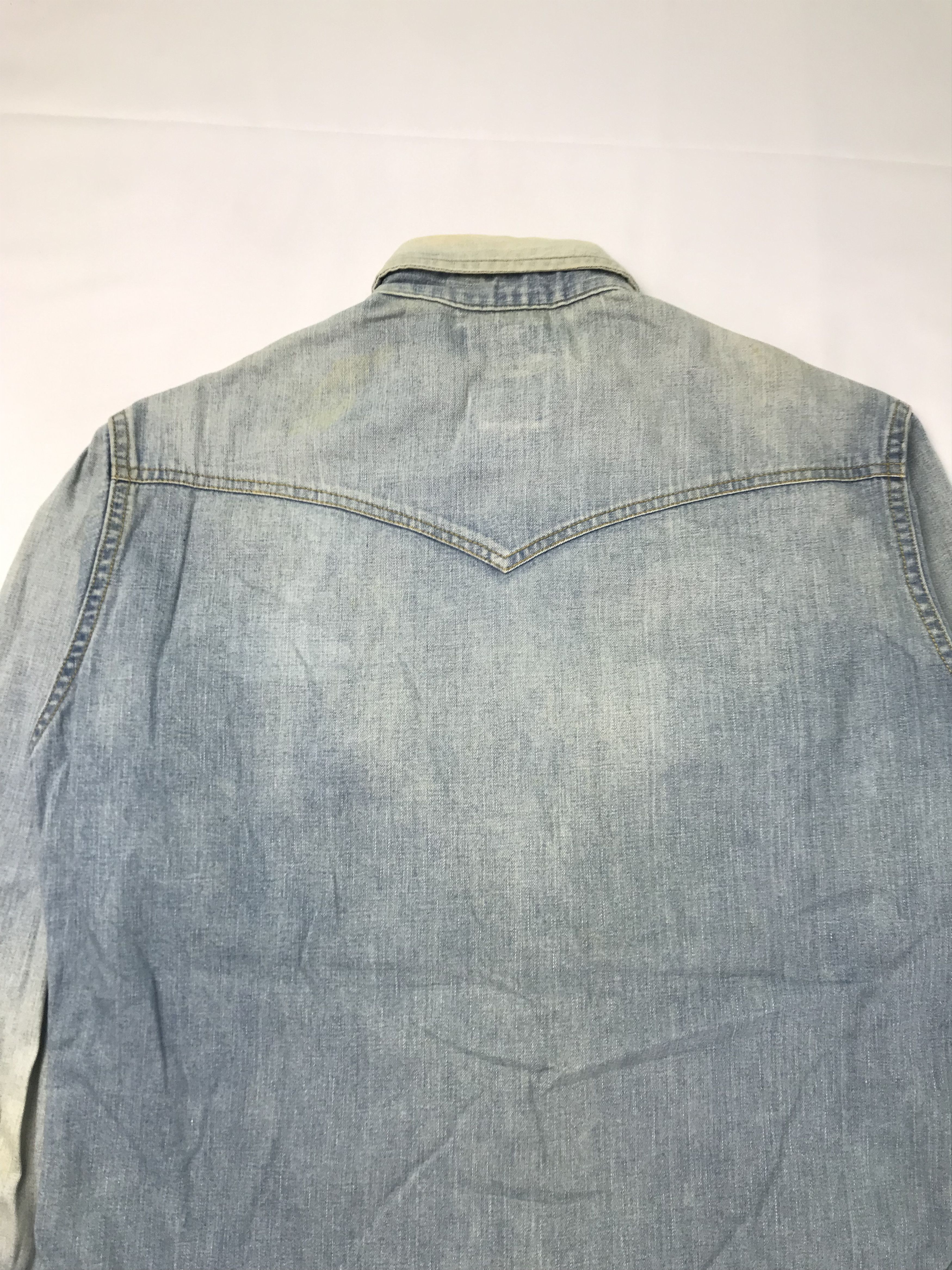 Japanese Brand Made in japan Attack the mind 7 indigo hard shirt Size US S / EU 44-46 / 1 - 5 Thumbnail