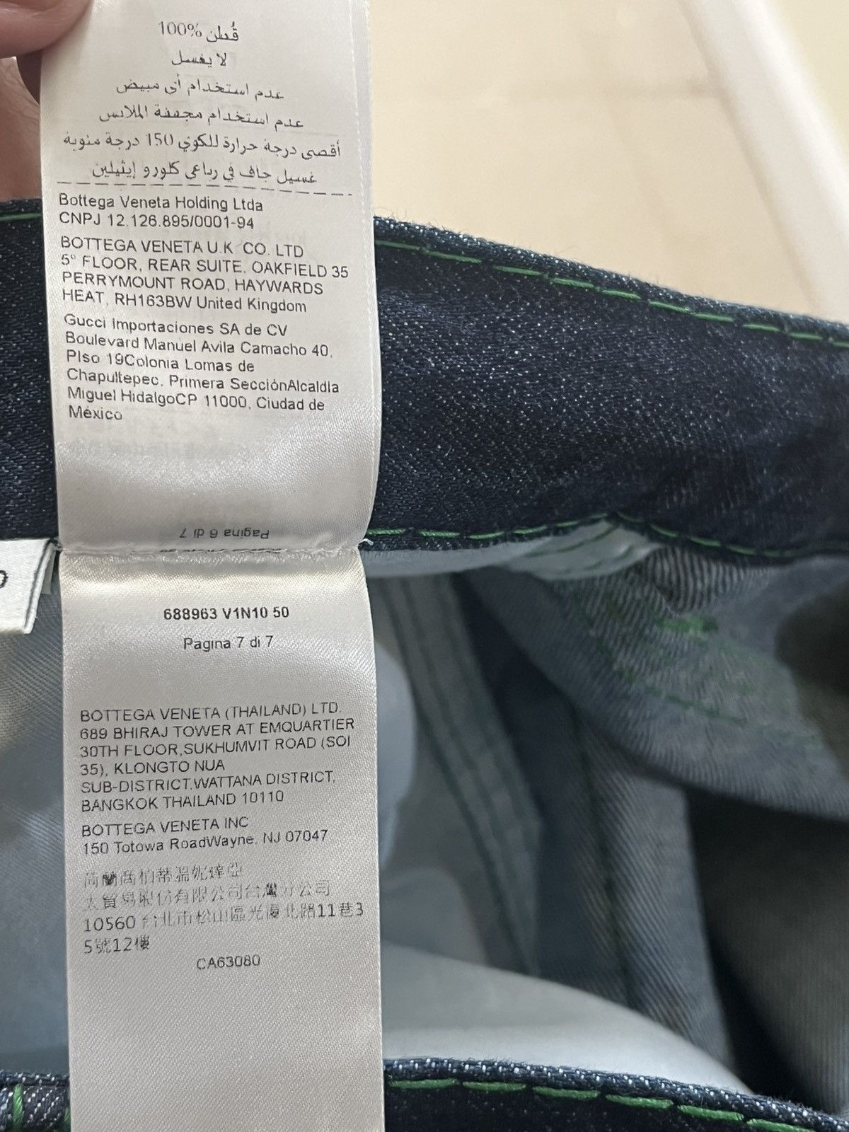 Bottega Veneta Bottega Veneta Topstitch Straight Leg Denim Jeans Sz 50 Size US 34 / EU 50 - 12 Thumbnail