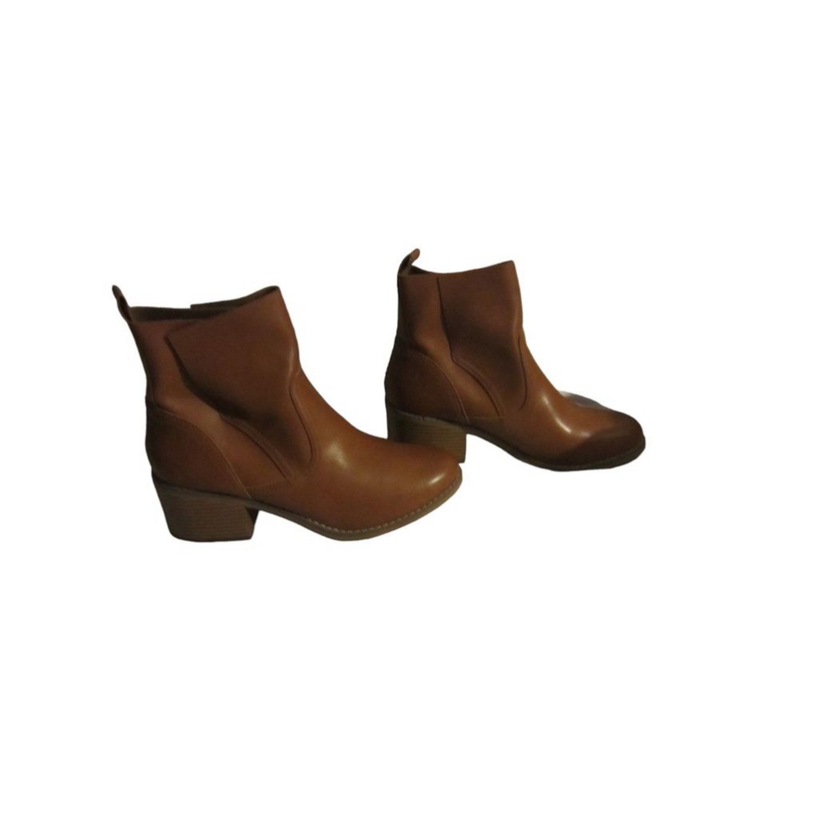 Mossimo Classic Brown Ankle Boots Block Heel Mossimo Size 10 Size US 10 / IT 40 - 4 Thumbnail